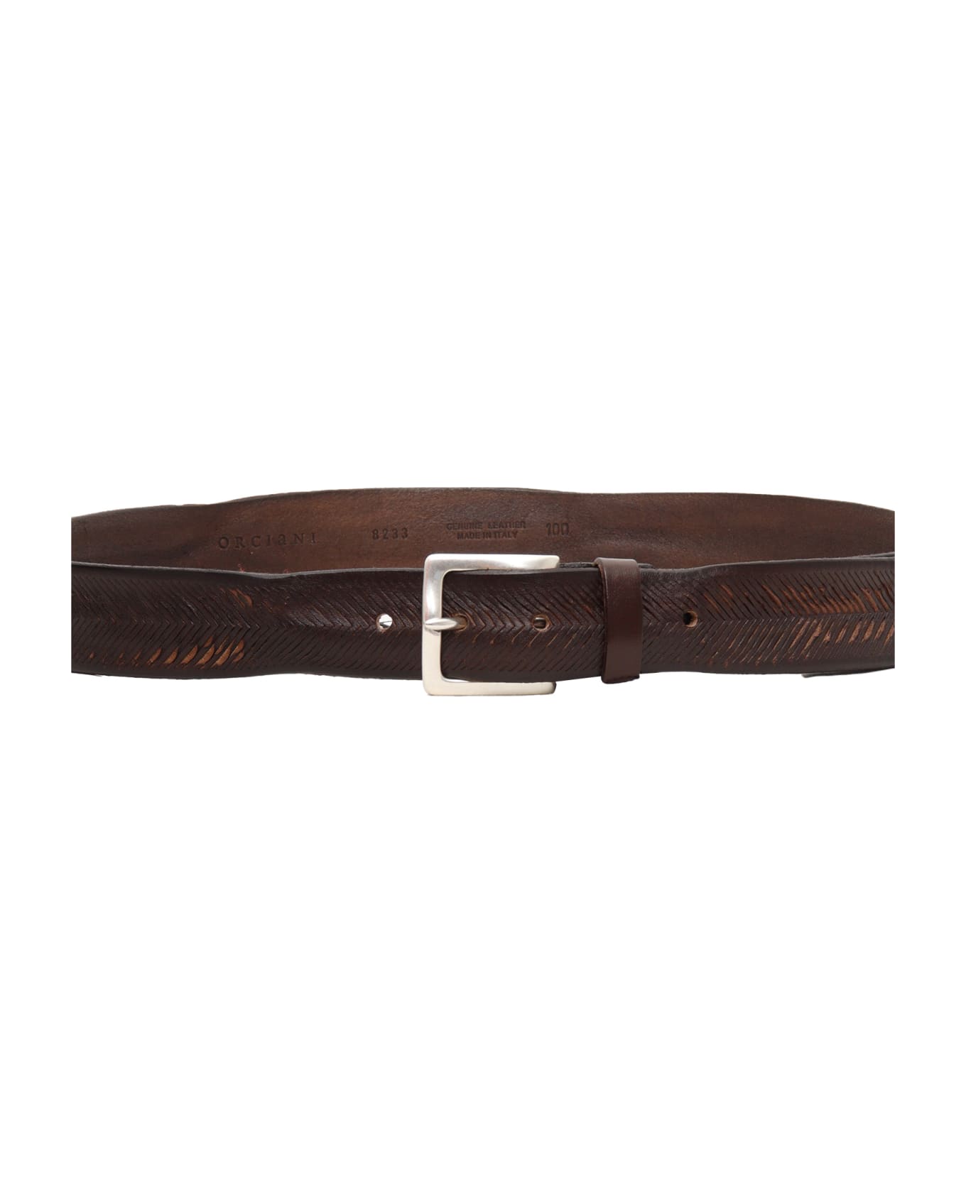 Orciani Carved Brown Belt - BROWN ベルト