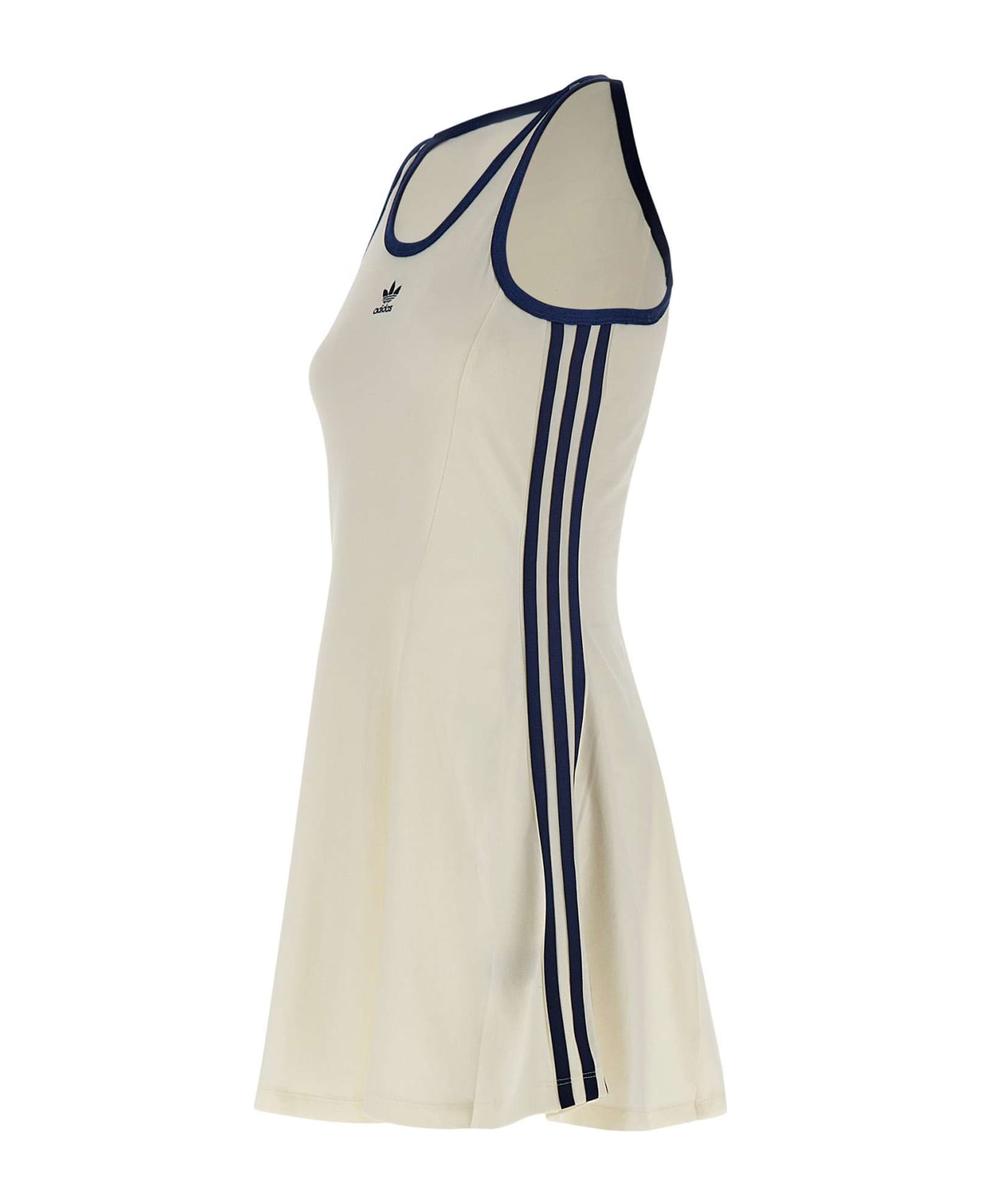 Adidas "tank Dress" Cotton Dress - WHITE タンクトップ