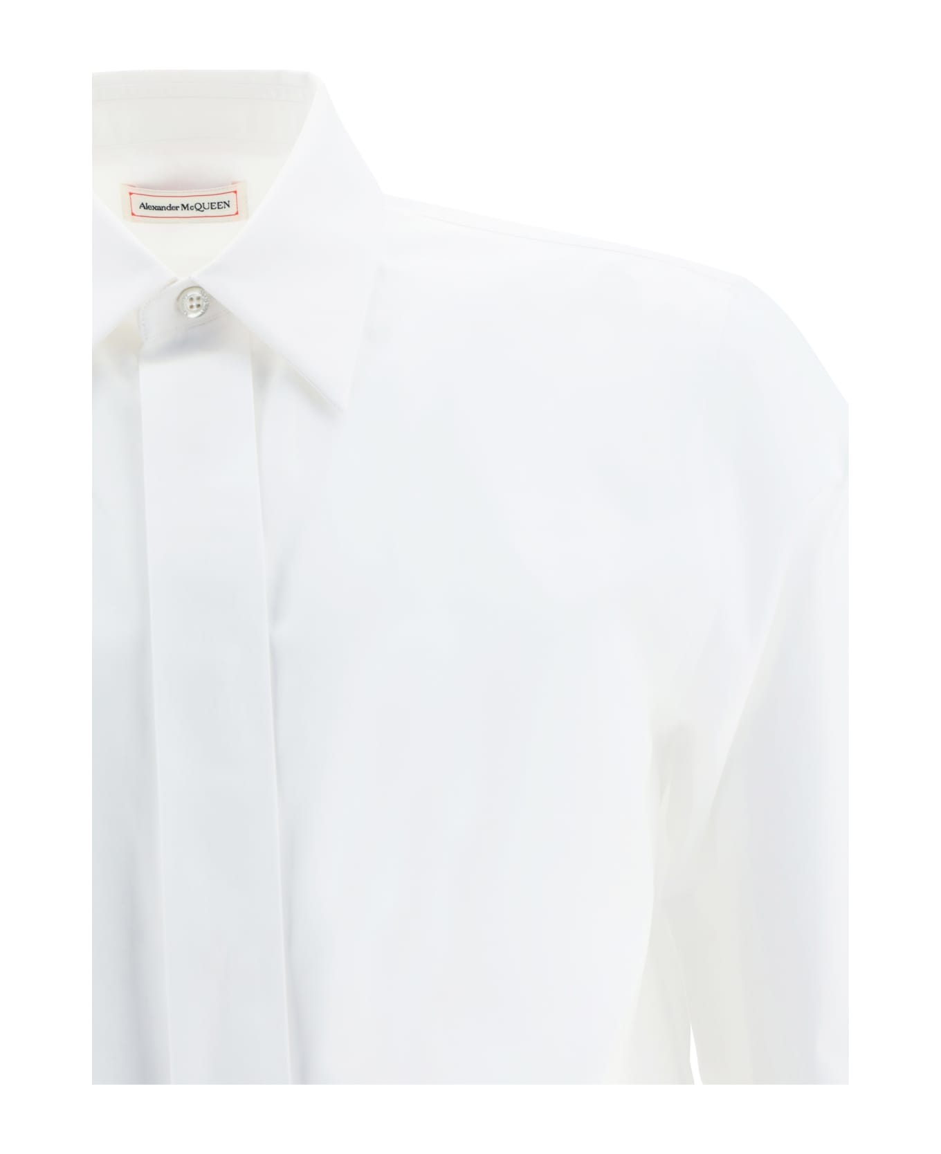 Alexander McQueen Folded Placket Shirt - White