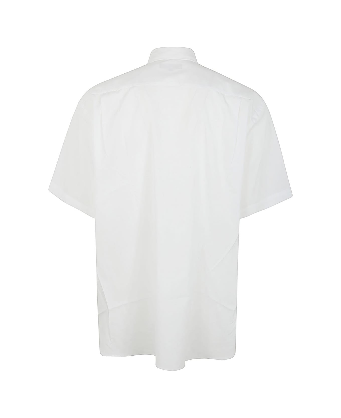 Comme des Garçons Homme Iconic Cotton Shirt With Logo - White