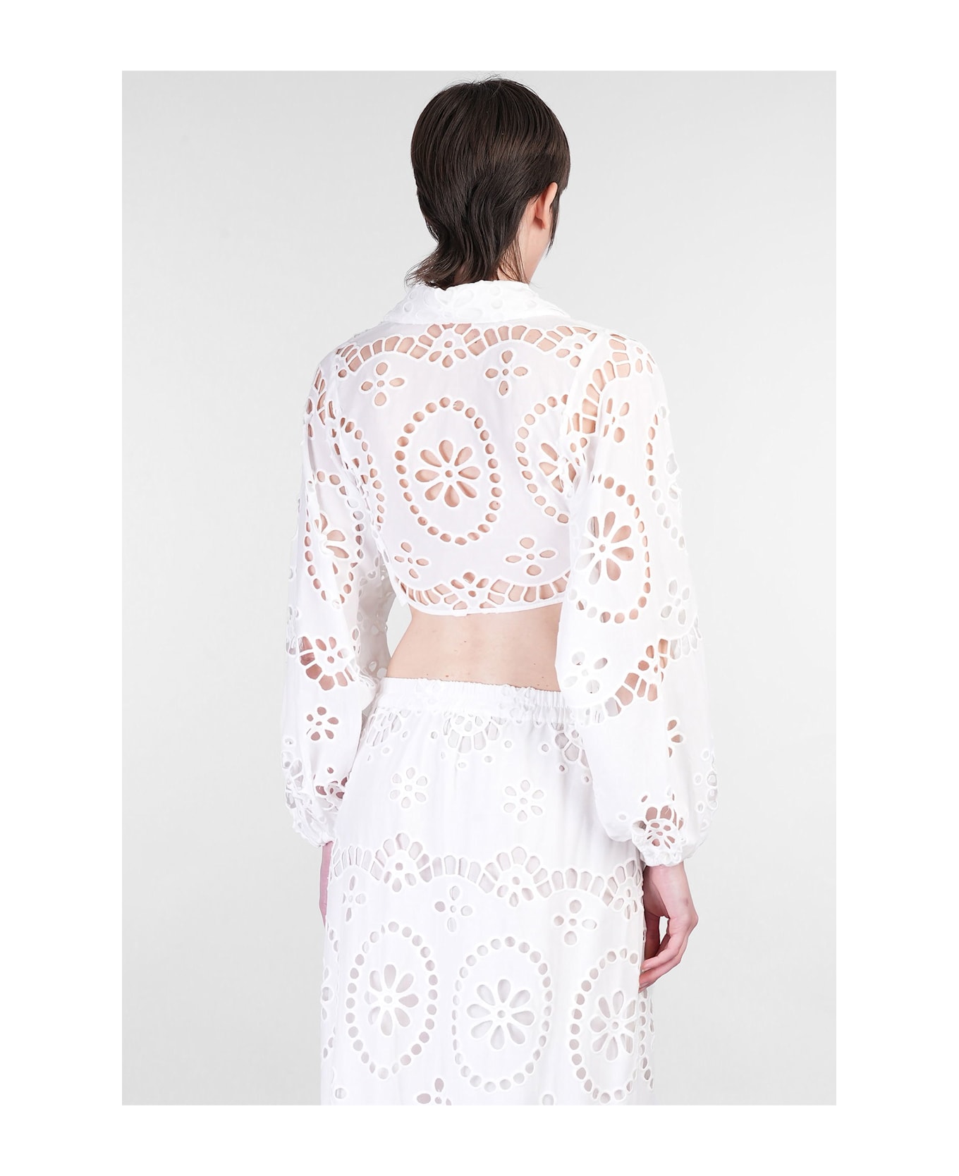 MC2 Saint Barth Febe Shirt In White Cotton - white