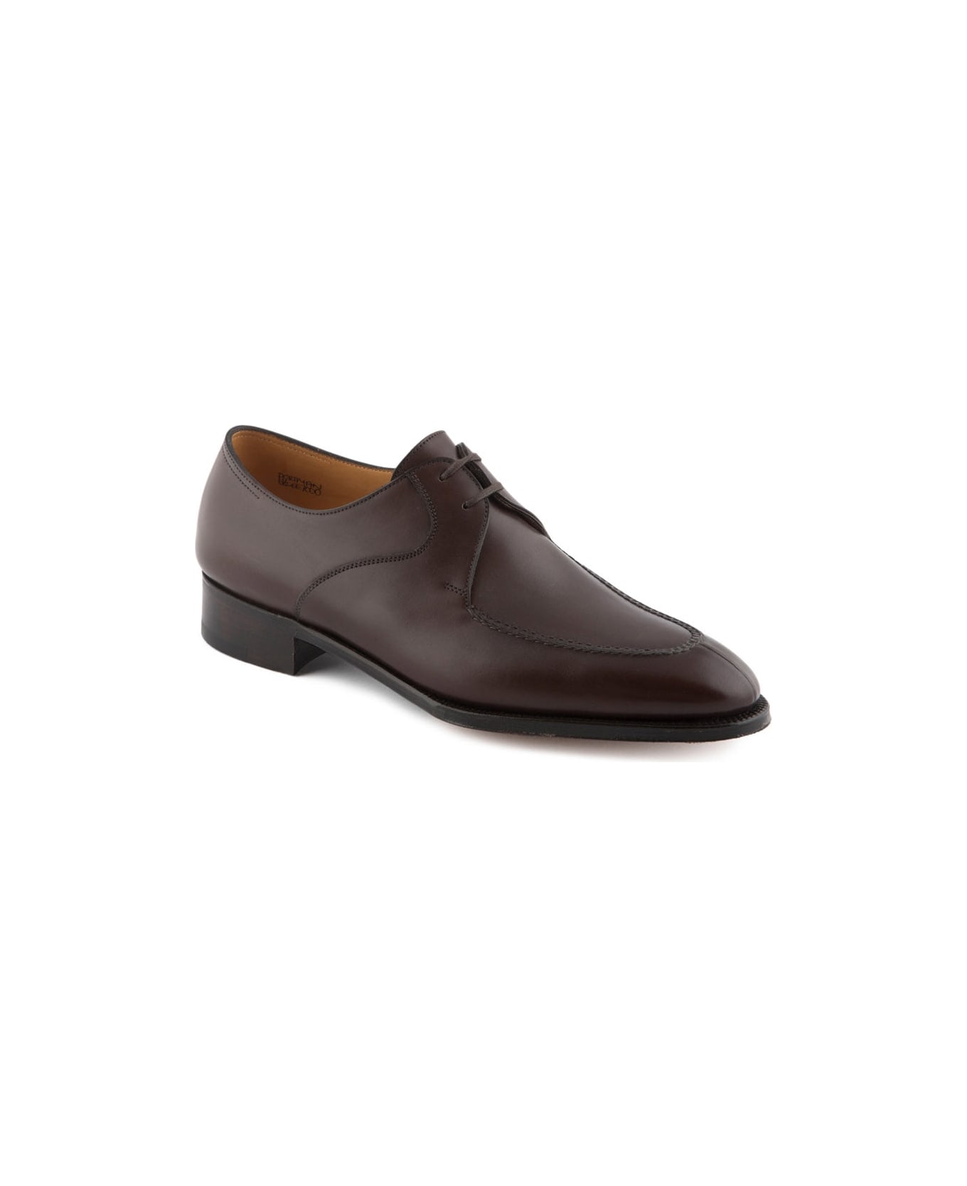 John Lobb Shoe Lace-up Portman In Dark Brown Antique Calf