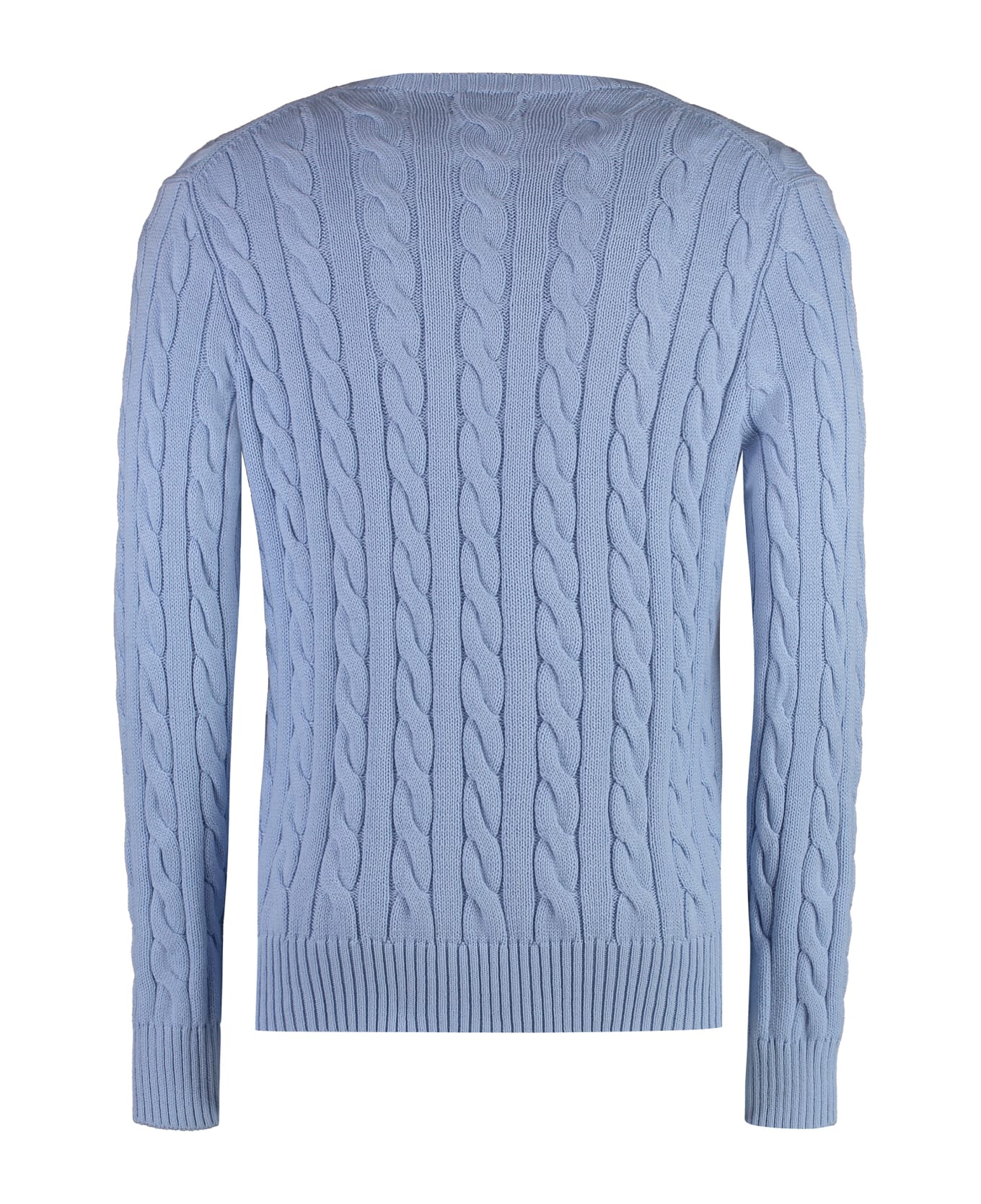 Polo Ralph Lauren Crew-neck Wool Sweater - Light Blue
