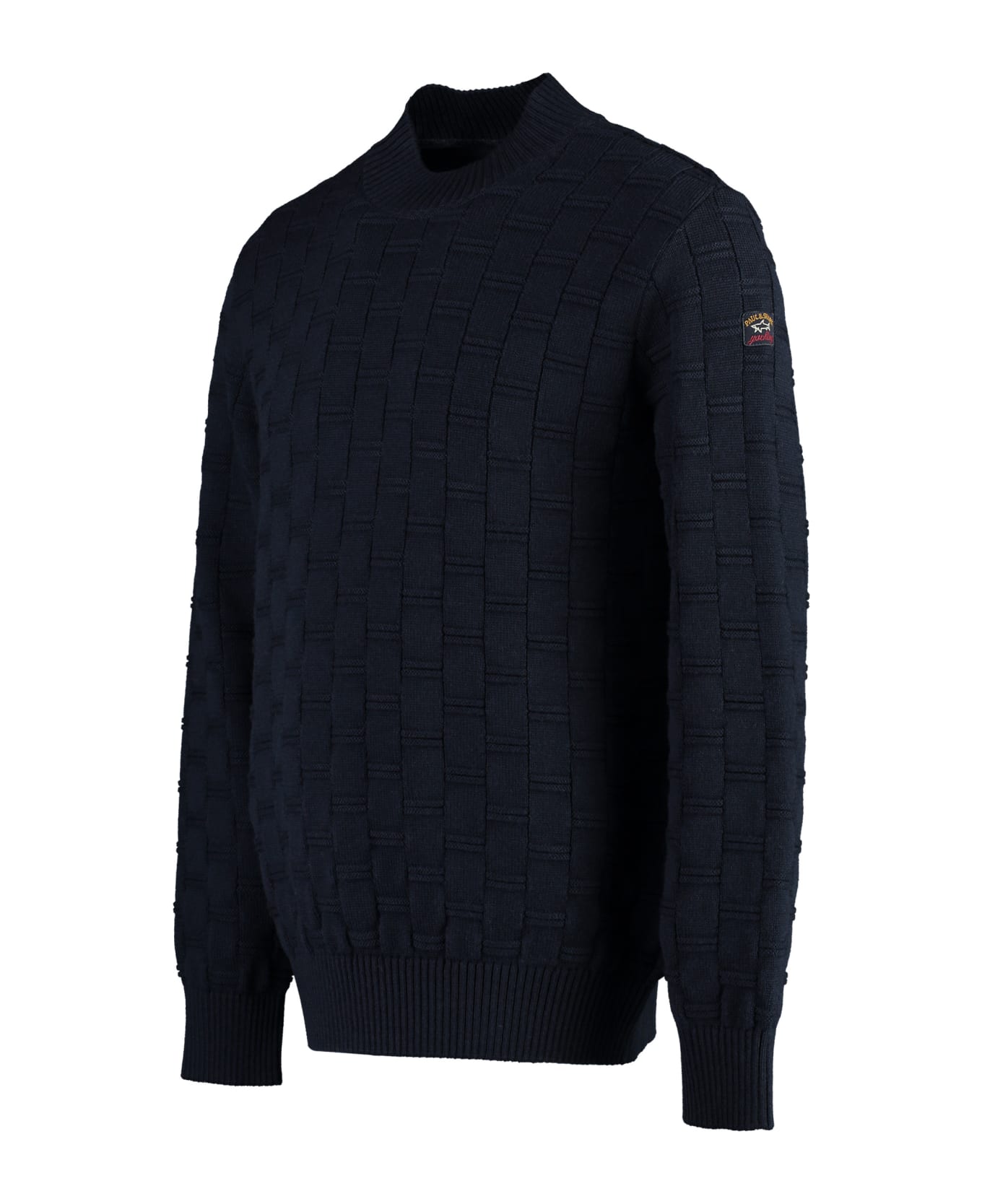Paul&Shark Virgin Wool Crew-neck Sweater - blue ニットウェア