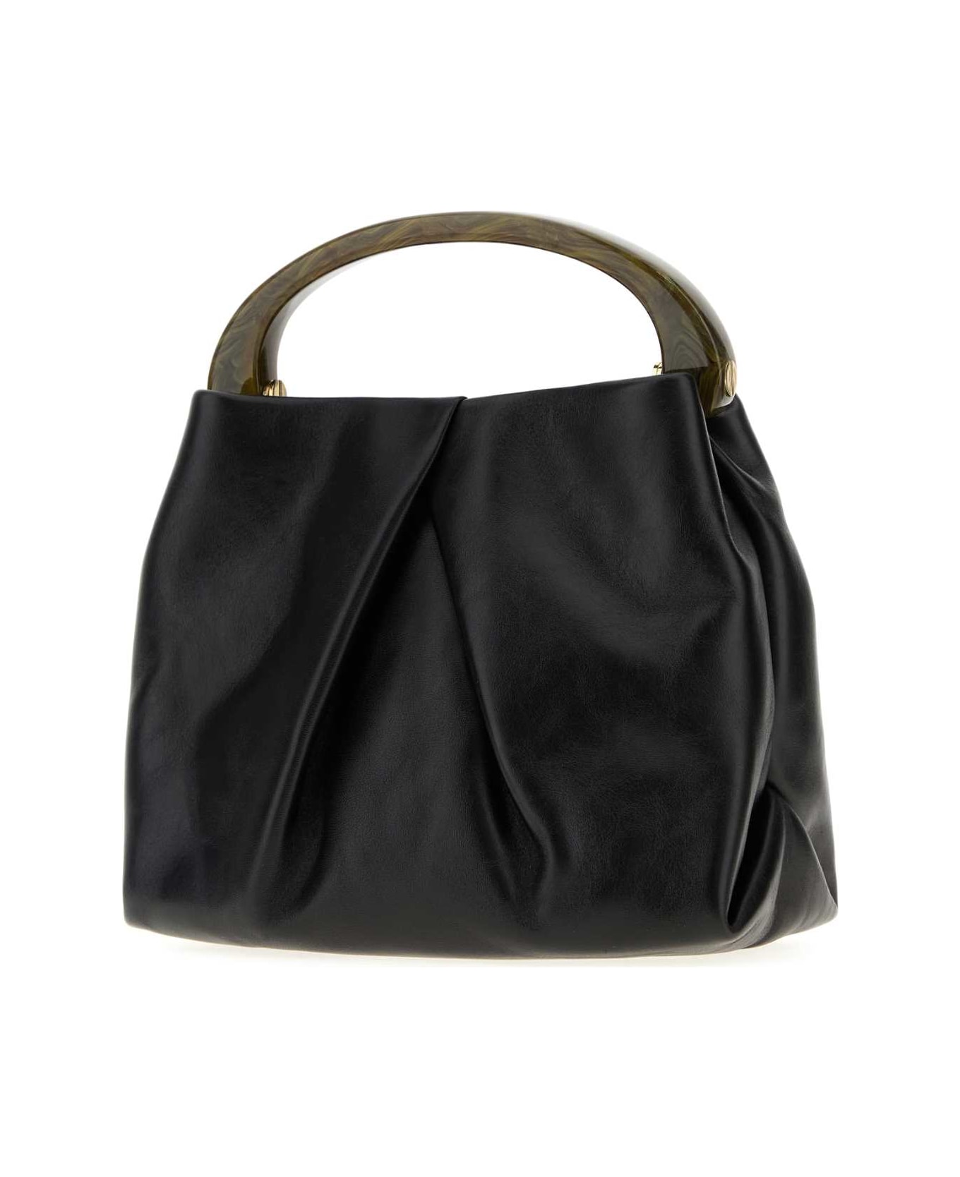 Dries Van Noten Black Leather Handbag - Black