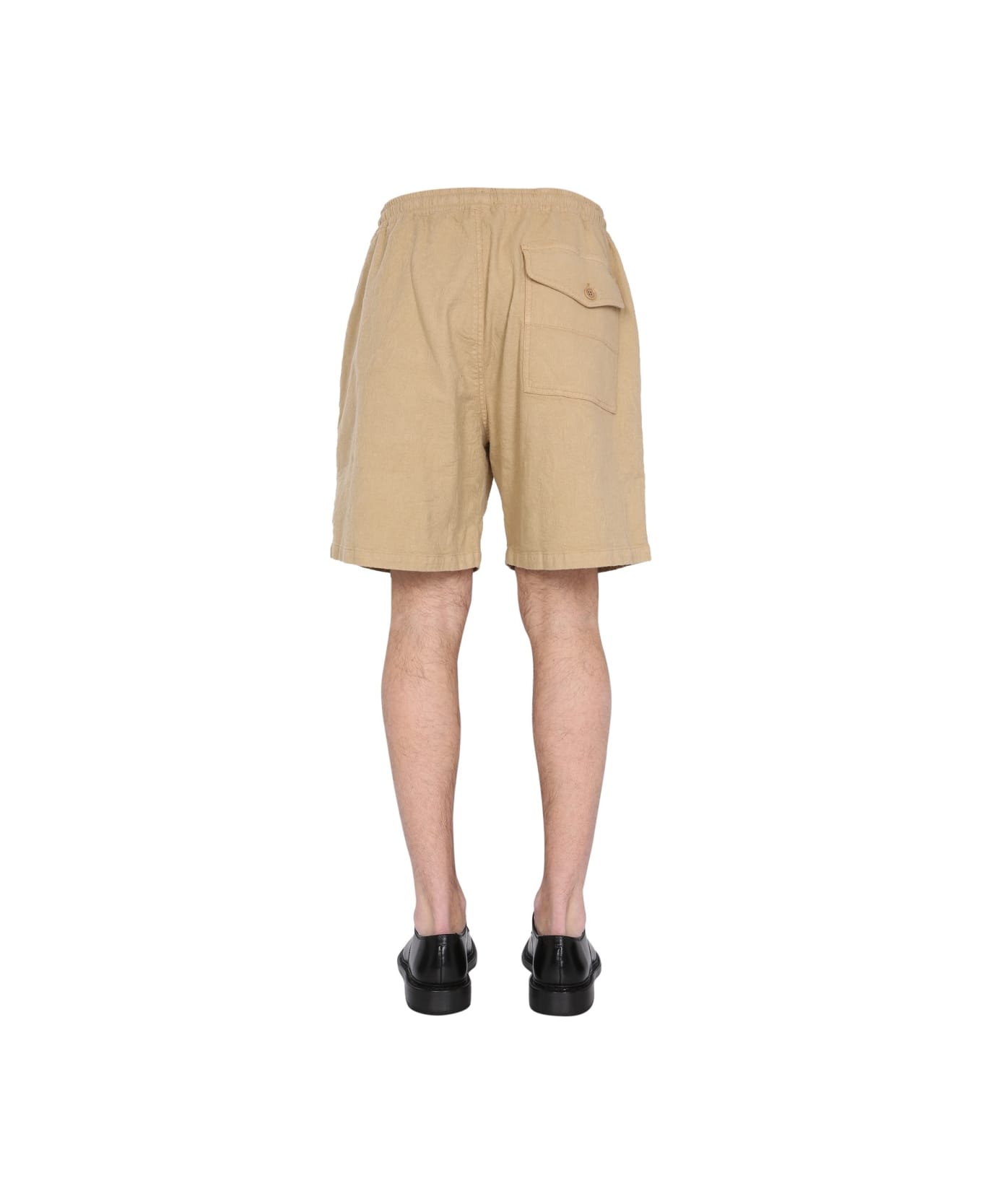 YMC Paisley Jacquard Shorts - BEIGE