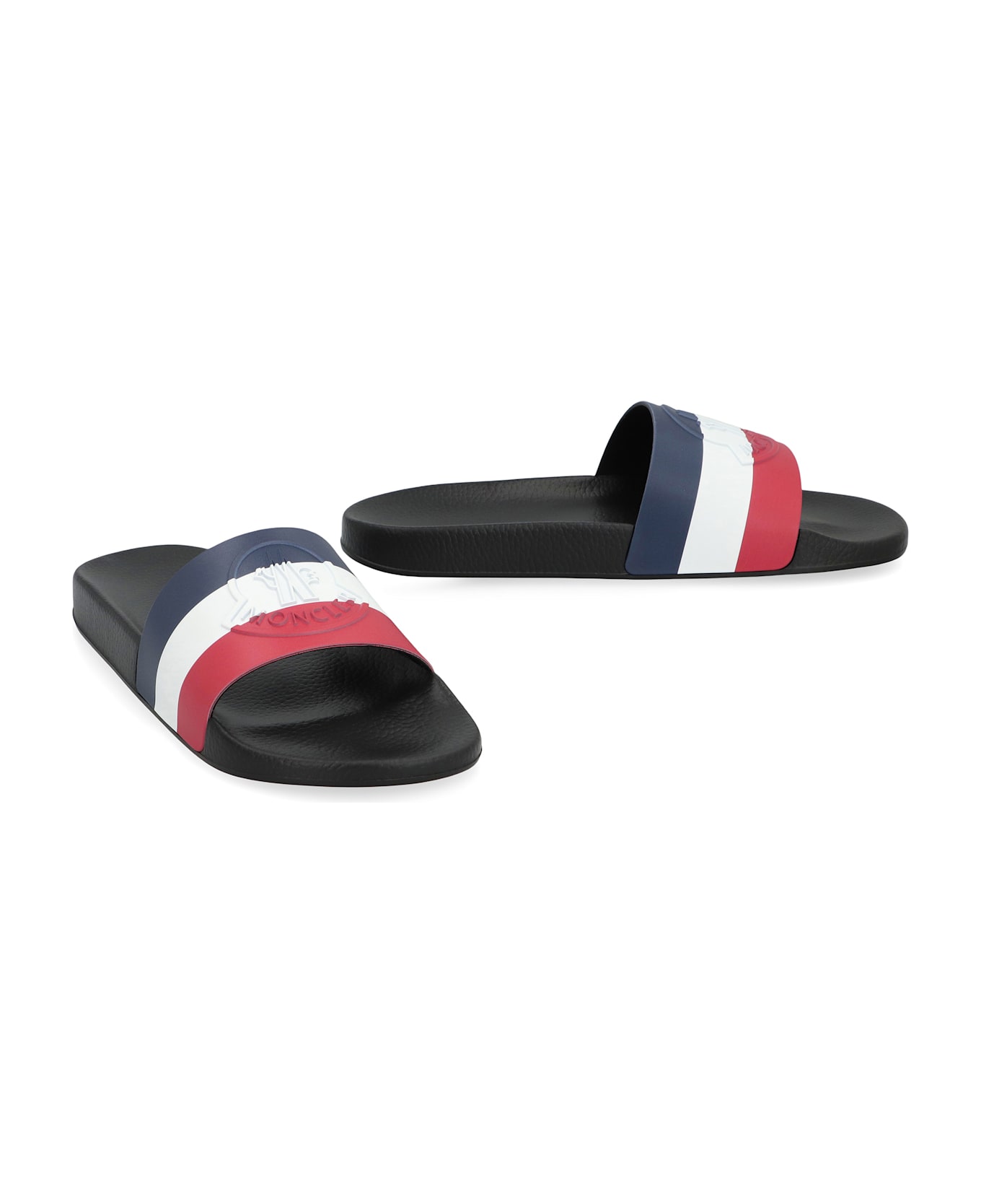 Moncler Basile Rubber Slides - black