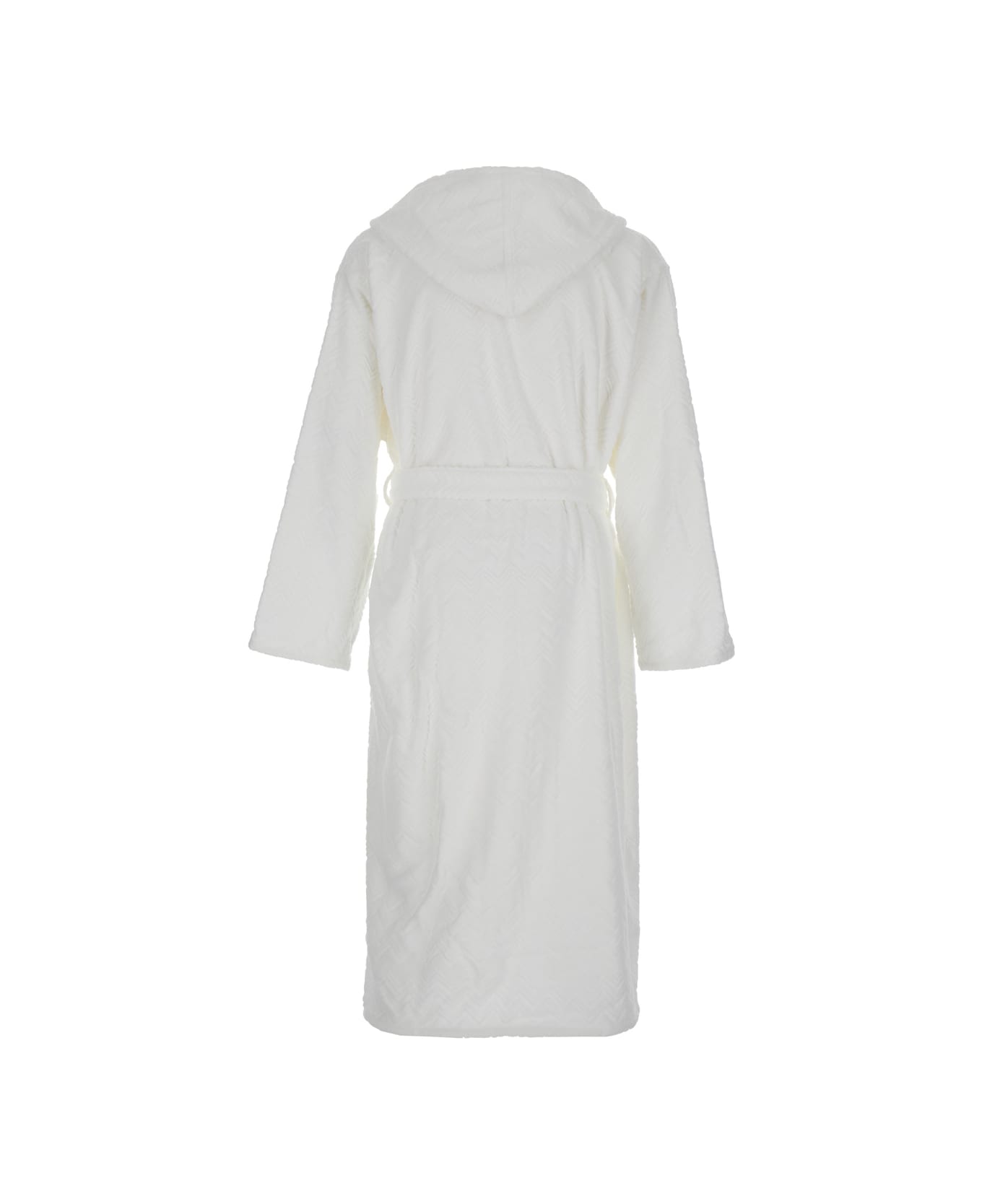 Missoni Chalk Hooded Bathrobe Mod.19_new - White