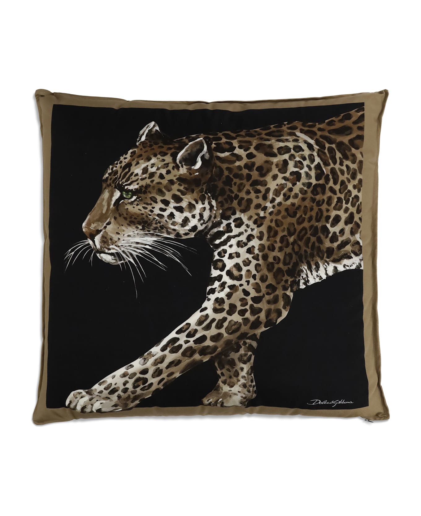 Dolce & Gabbana Leopard Canvas Pillow