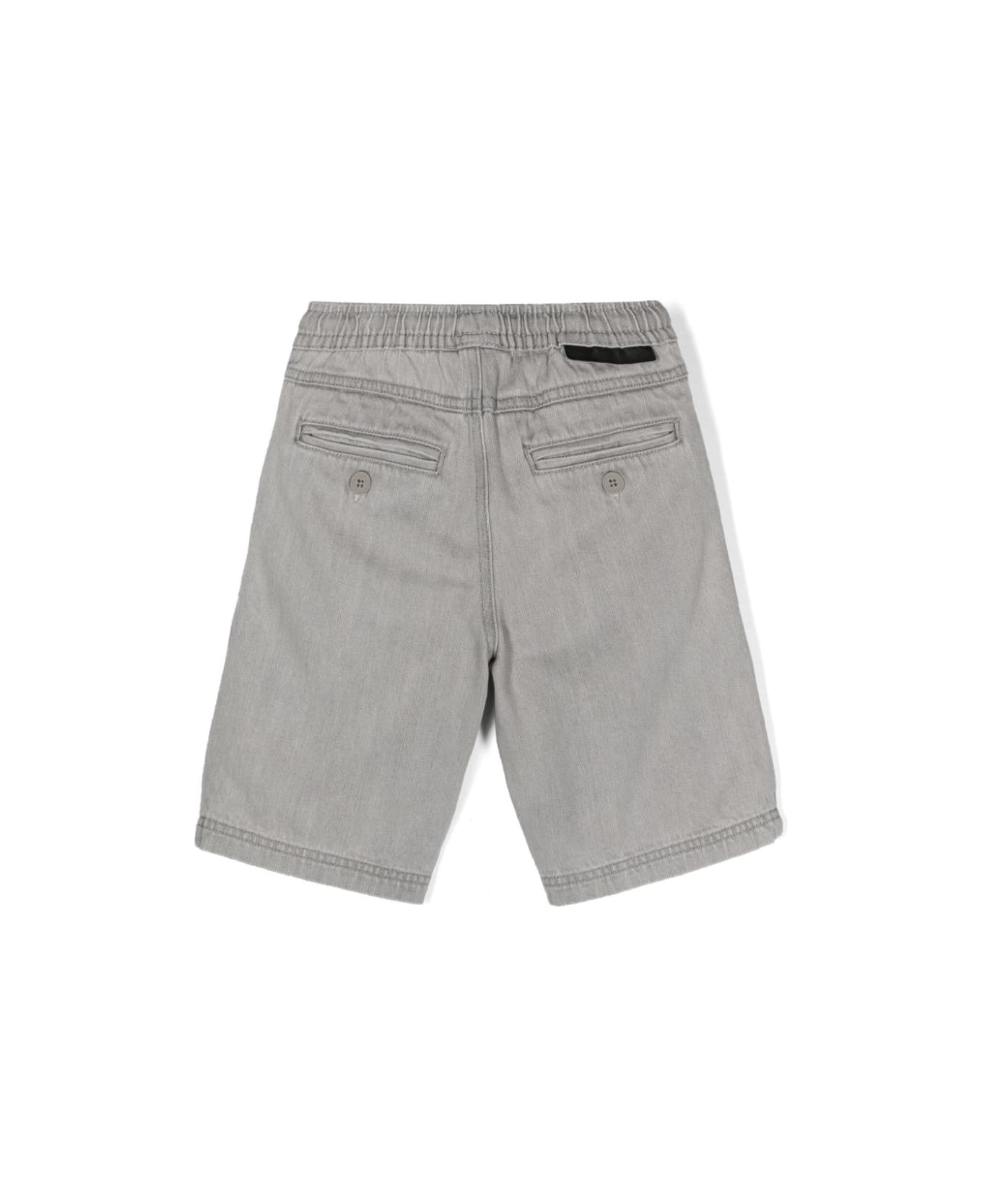 Stella McCartney Kids Grey Cotton Bermuda Shorts - Grey
