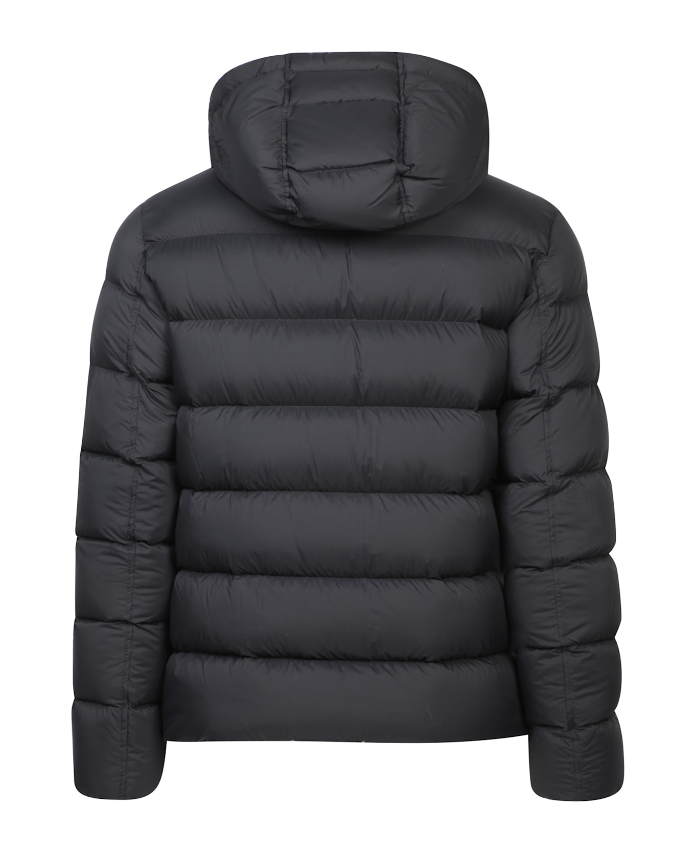 Herno Logo Plaque Padded Jacket - Black
