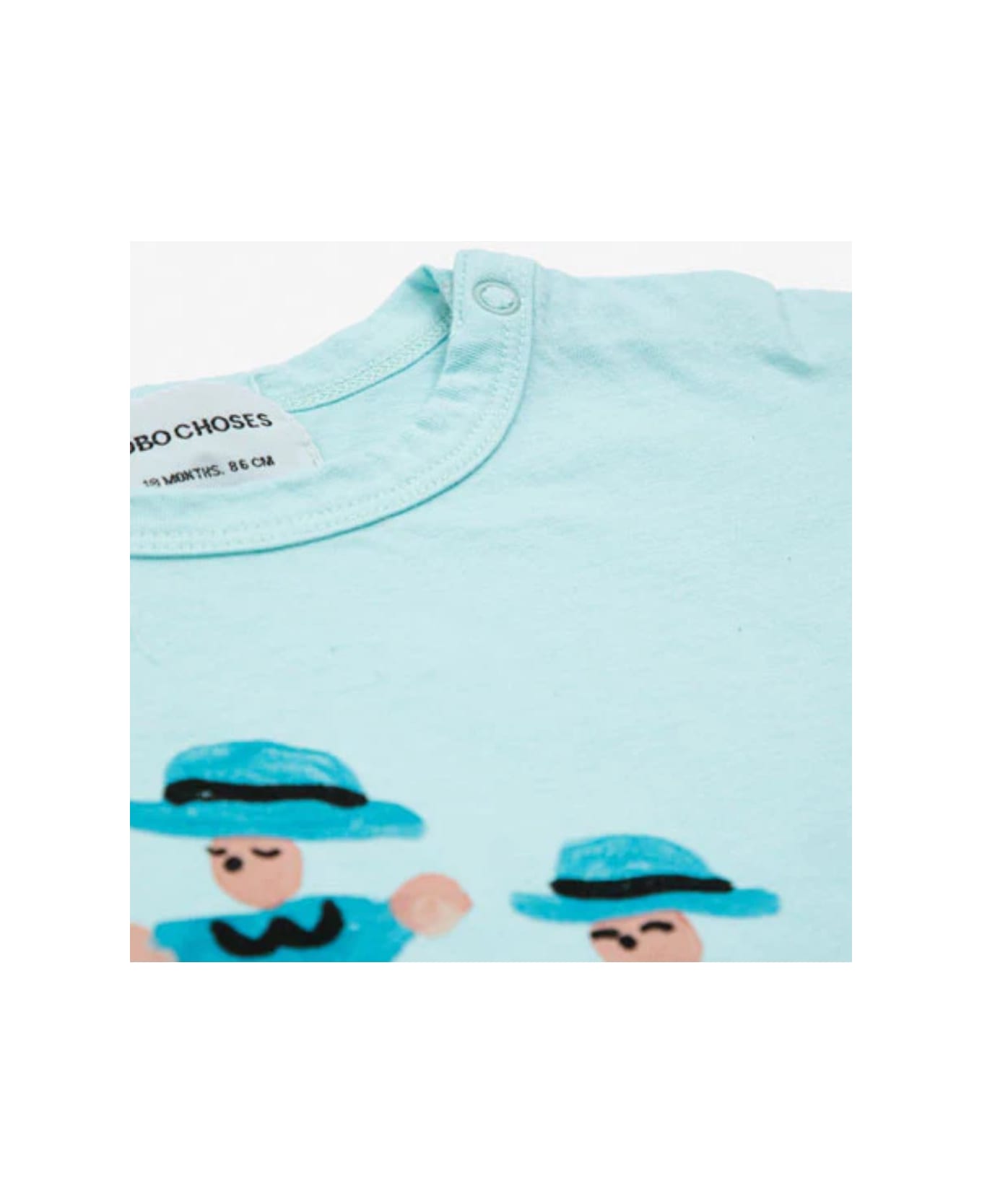 Bobo Choses Baby Dancing Giants All Over T-shirt - Light Blue Tシャツ＆ポロシャツ