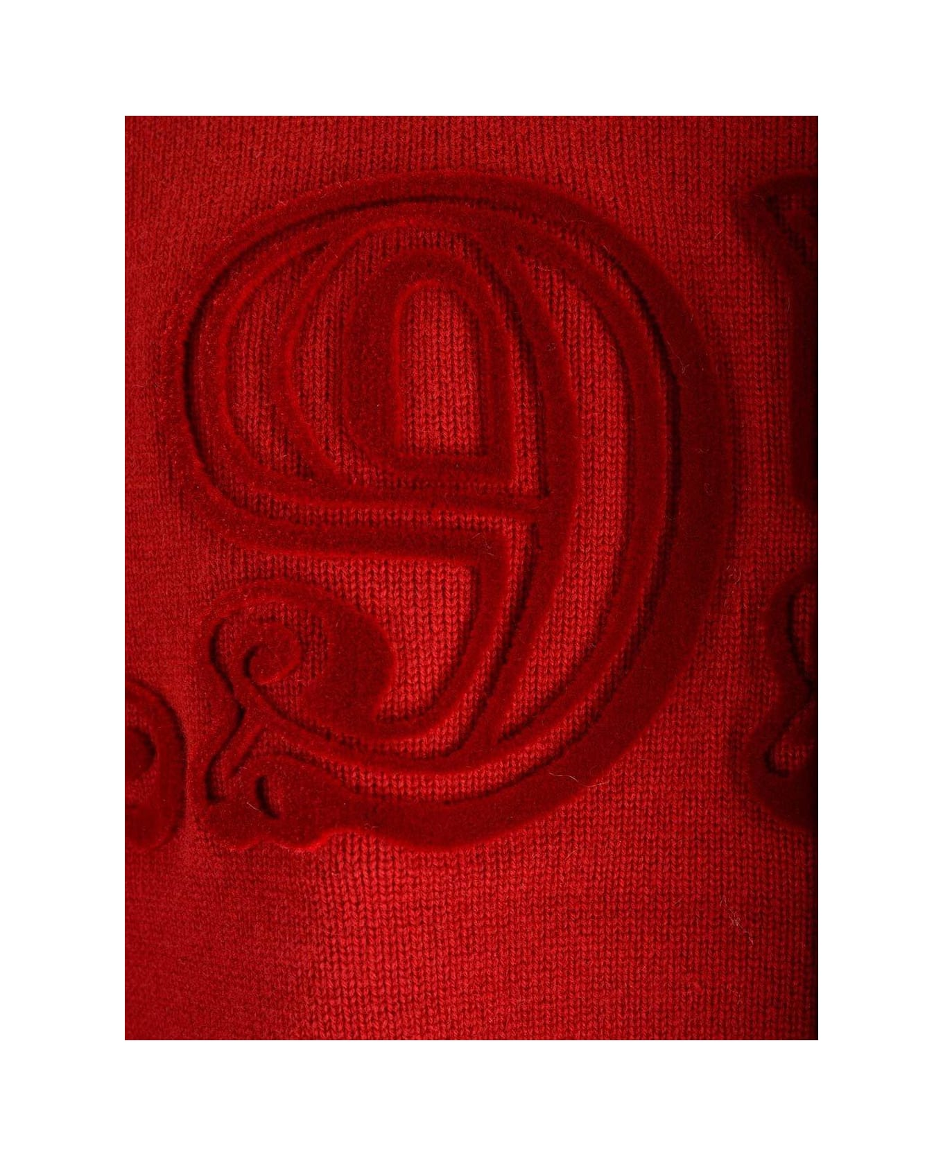 Max Mara Crewneck Long-sleeved Jumper - Red