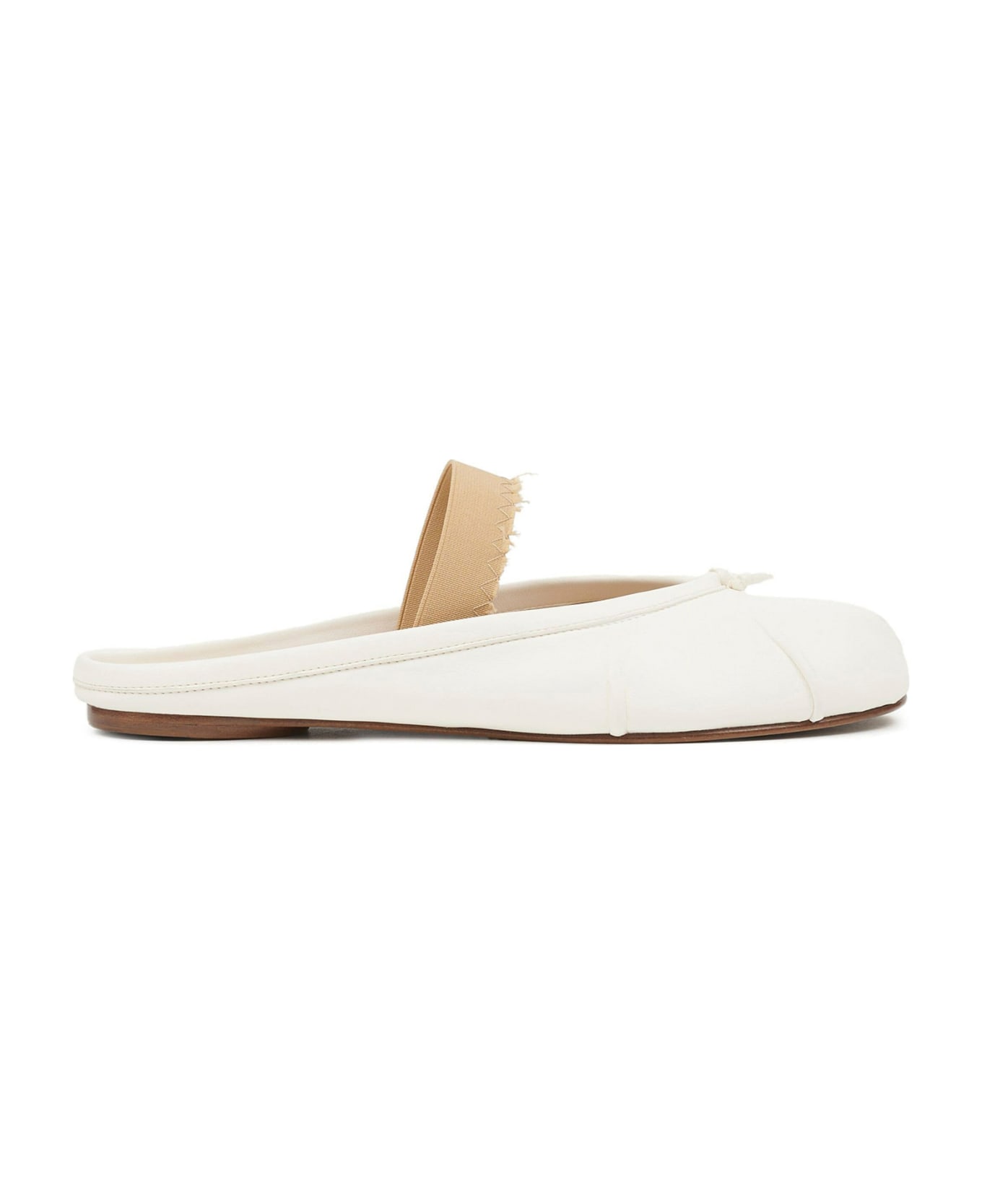 Maison Margiela Tabi Ballerina Mule Elastic Band - Ivory Nude サンダル