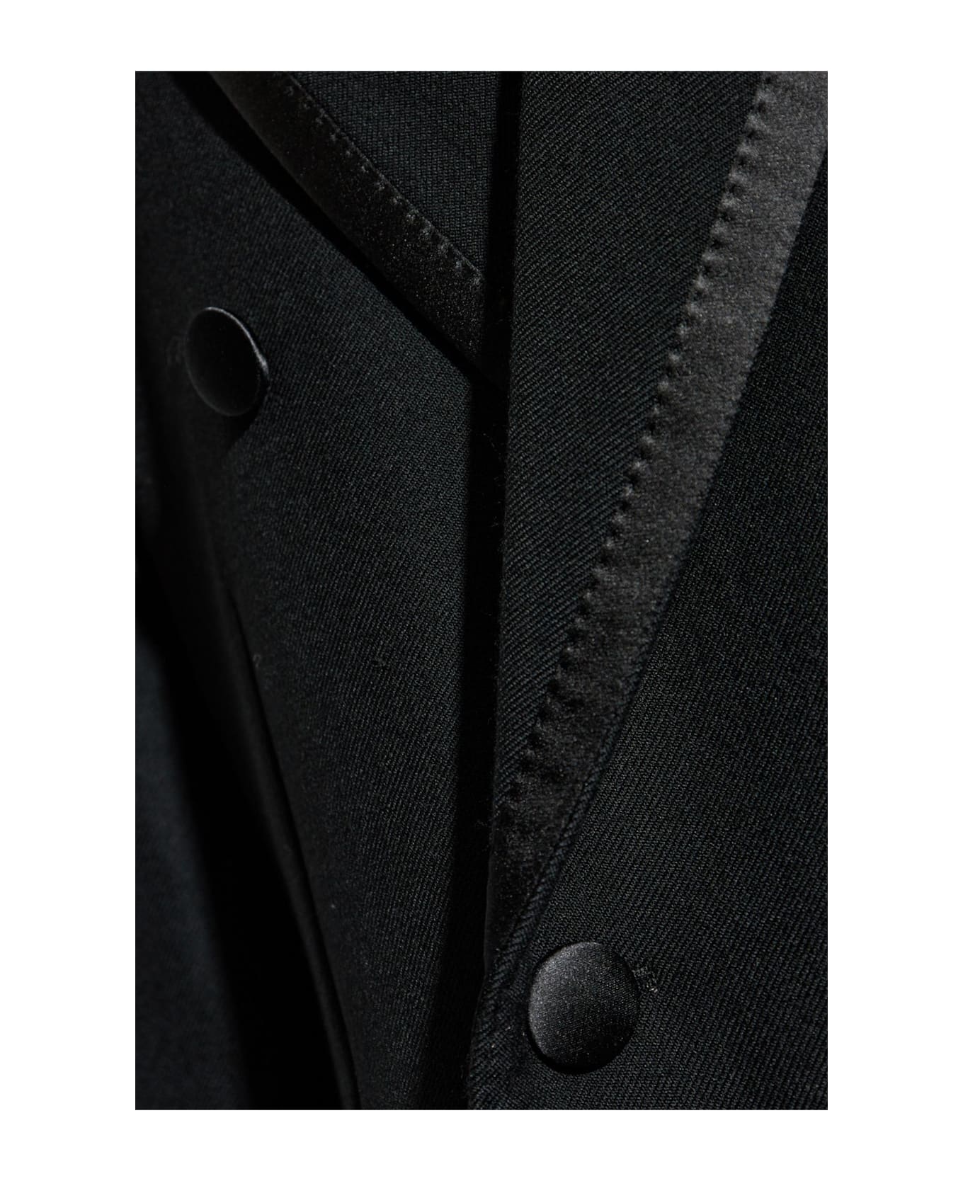 Dolce 
Gabbana Wool Coat With Single Vent - BLACK