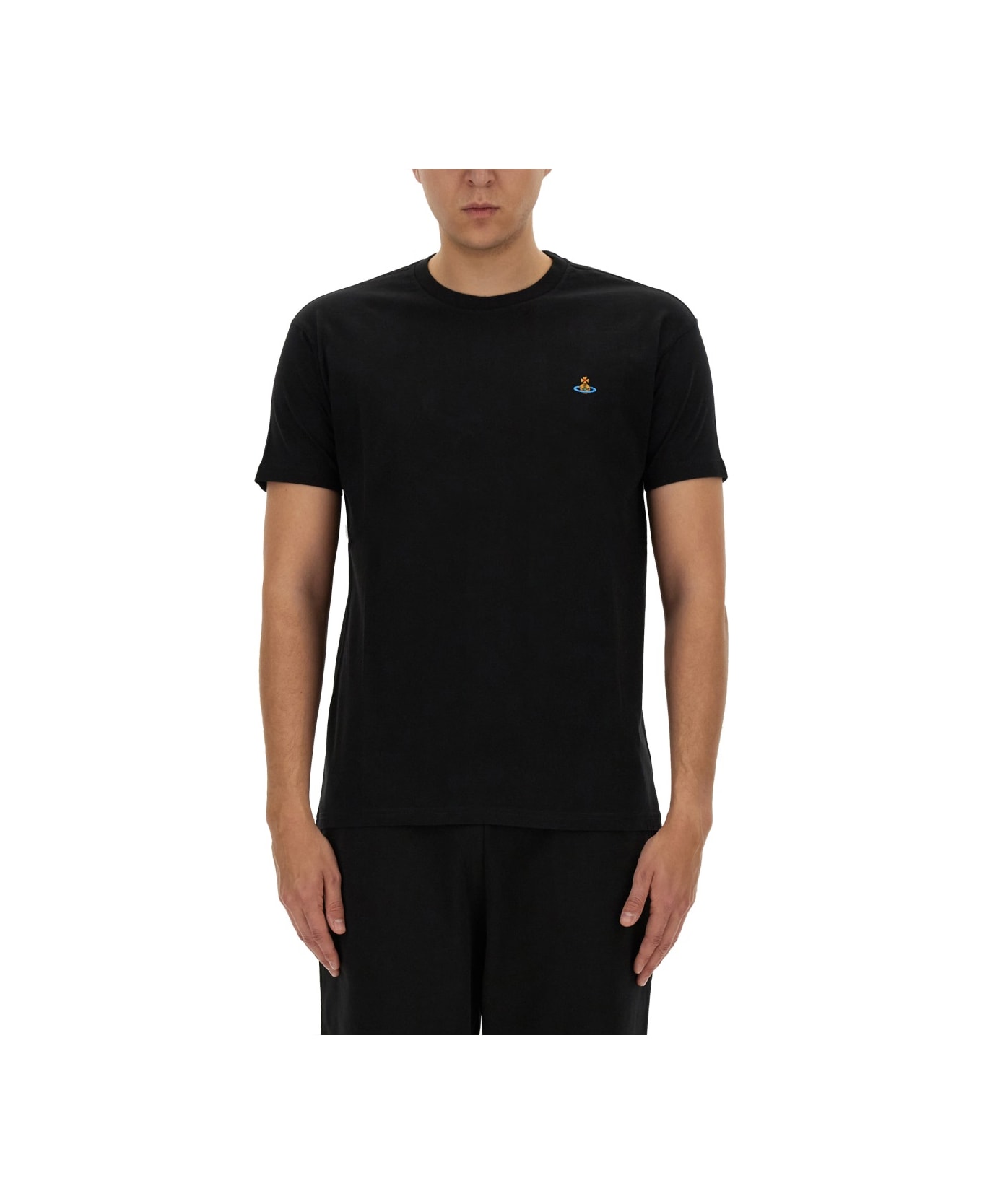 Vivienne Westwood Orb Logo T-shirt - BLACK