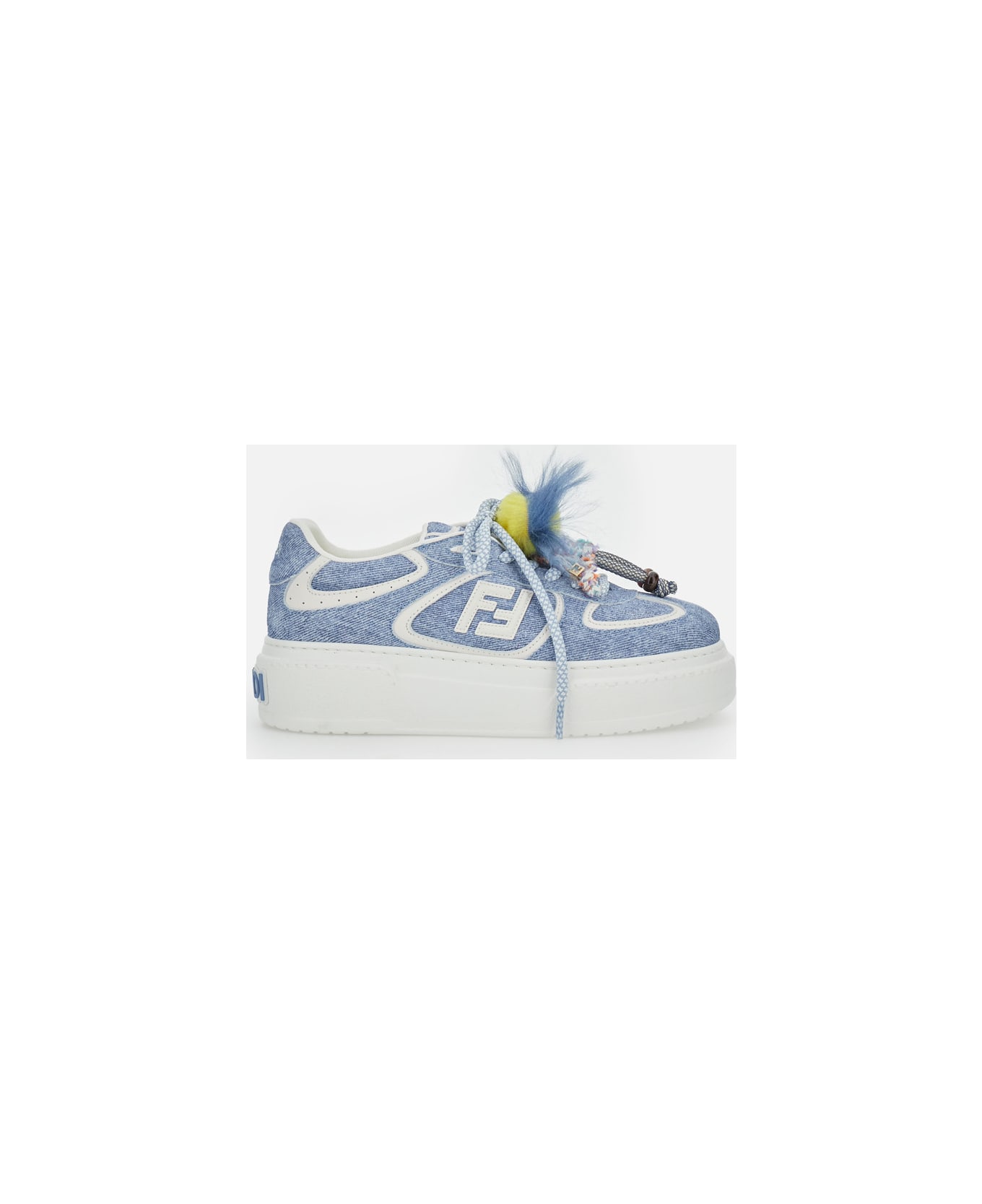 Fendi Sneakers With Charms - Clear Blue