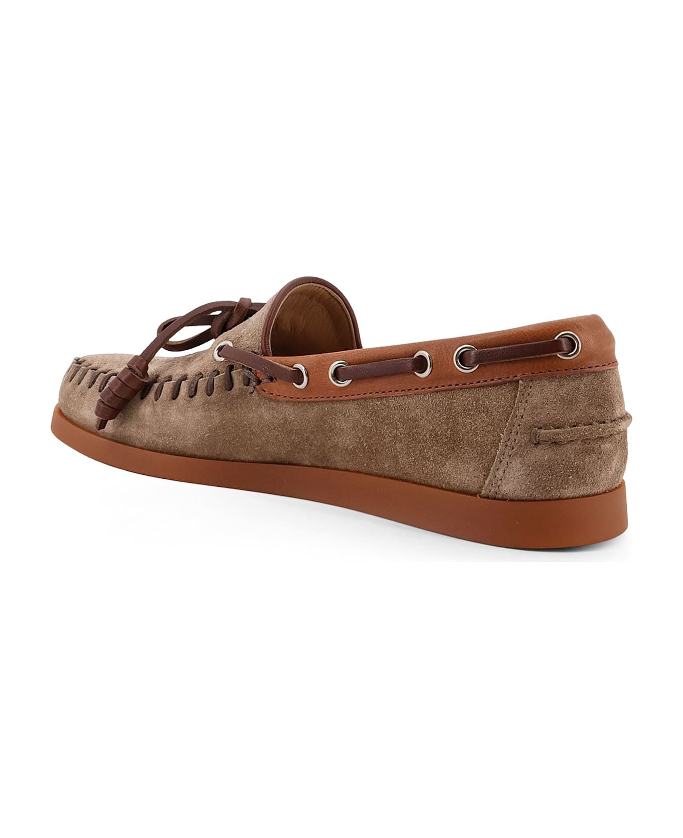 Valentino Garavani Palm Avenue Suede Loafers - BEIGE