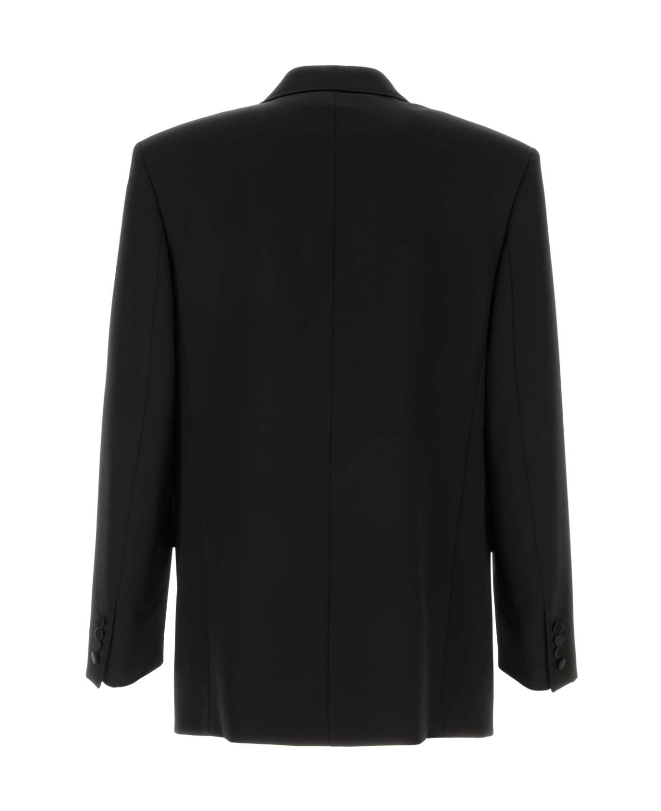 Saint Laurent Black Wool Blazer - NERO