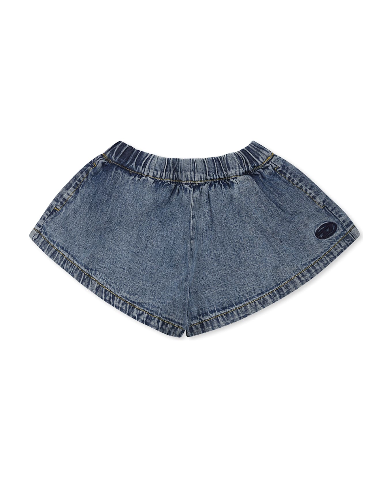 Diesel Denim Shorts For Baby Girl With Logo - Denim