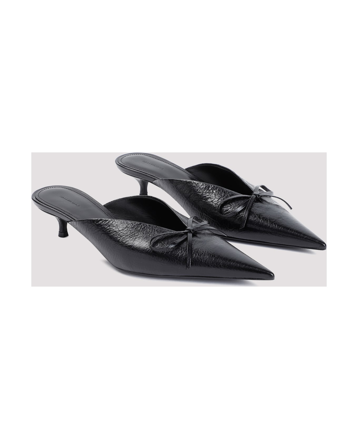 Balenciaga Knife Bow Arena L40 Mules - Black