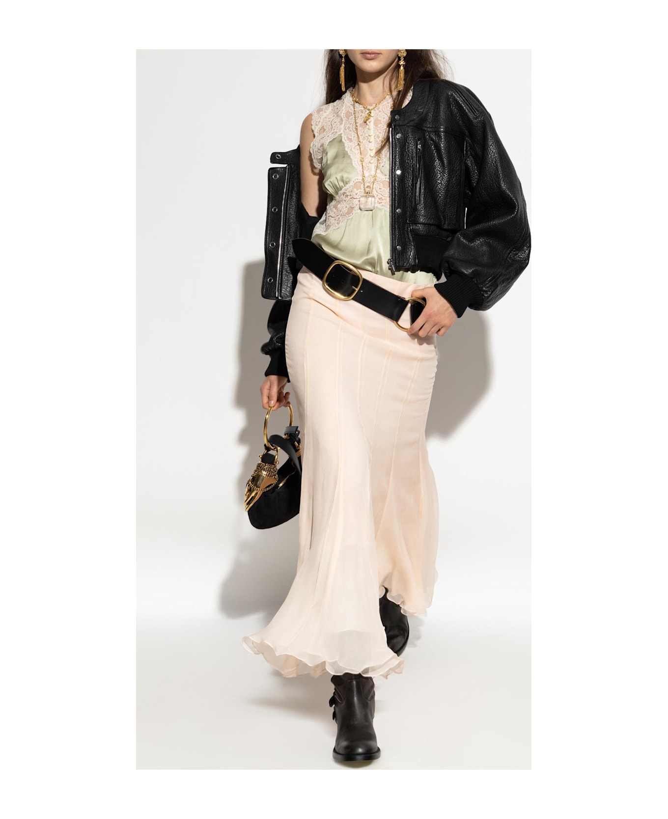 Chloé Silk Skirt - PINK