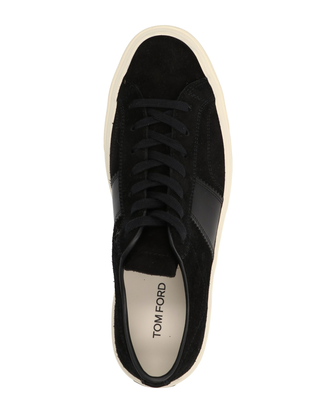 Tom Ford Suede Sneakers - BLACK CREAM