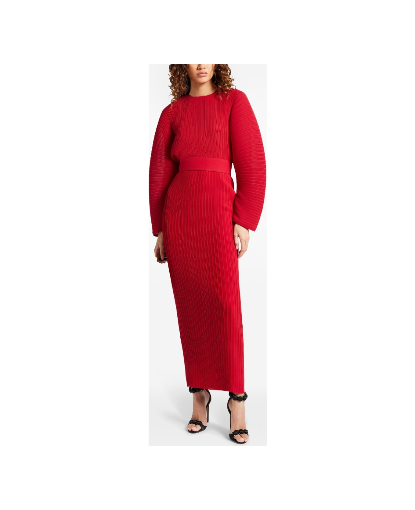 Solace London Mirabelle Maxi Dress - Red