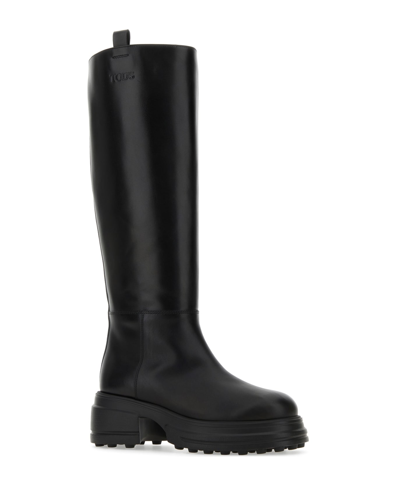Tod's Black Leather Boots - NERO