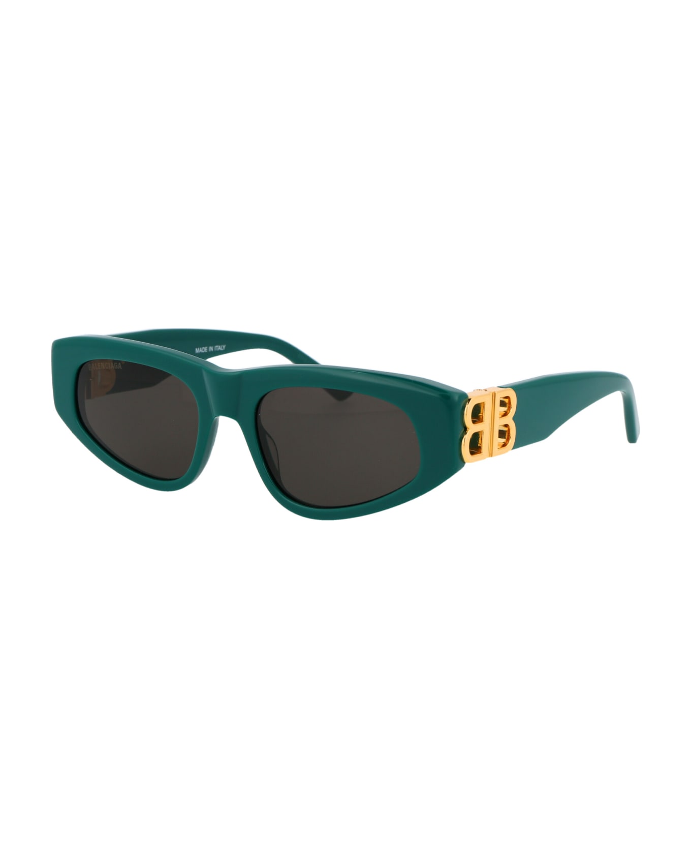 Balenciaga Eyewear Bb0095s Sunglasses - 005 GREEN GOLD GREY