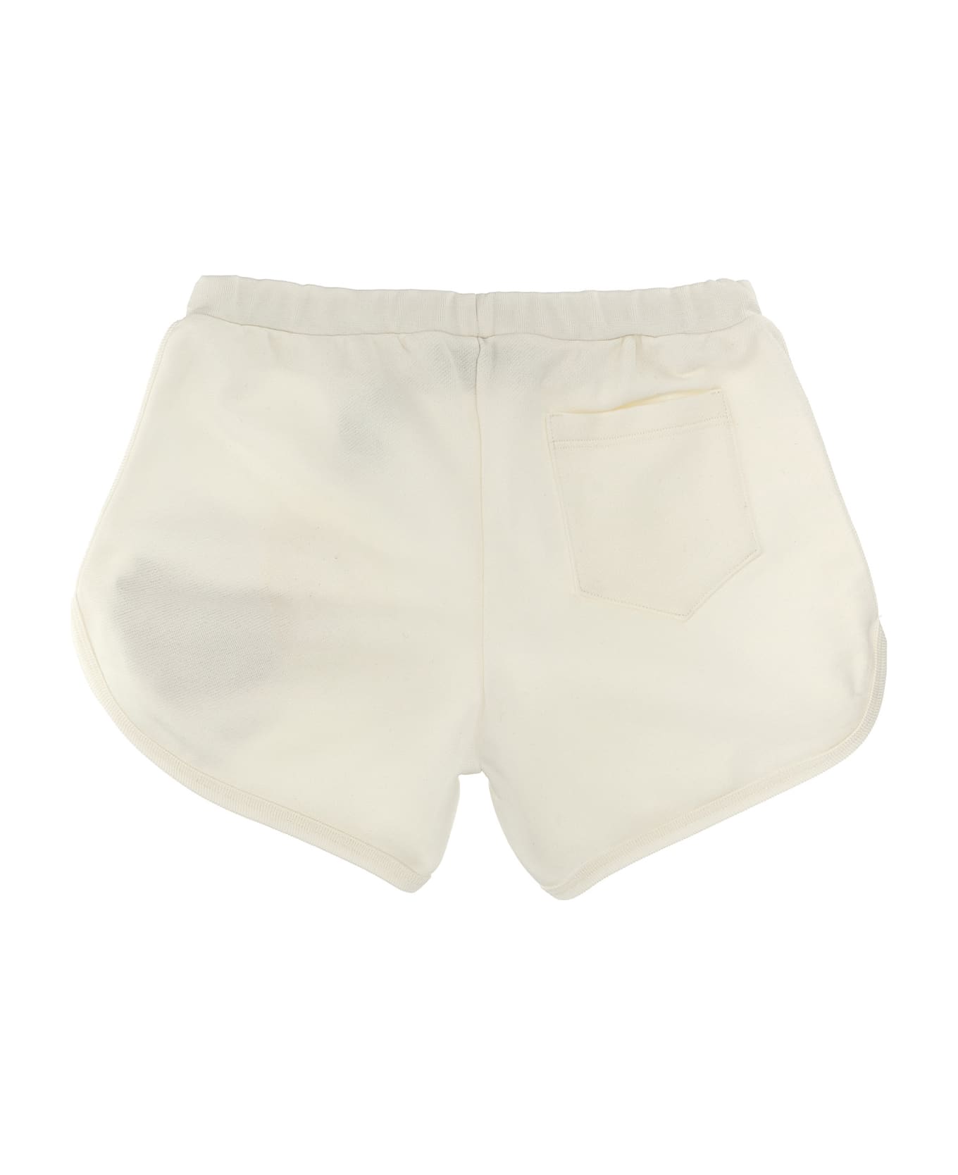 Versace Logo Embroidery Shorts - Bianco