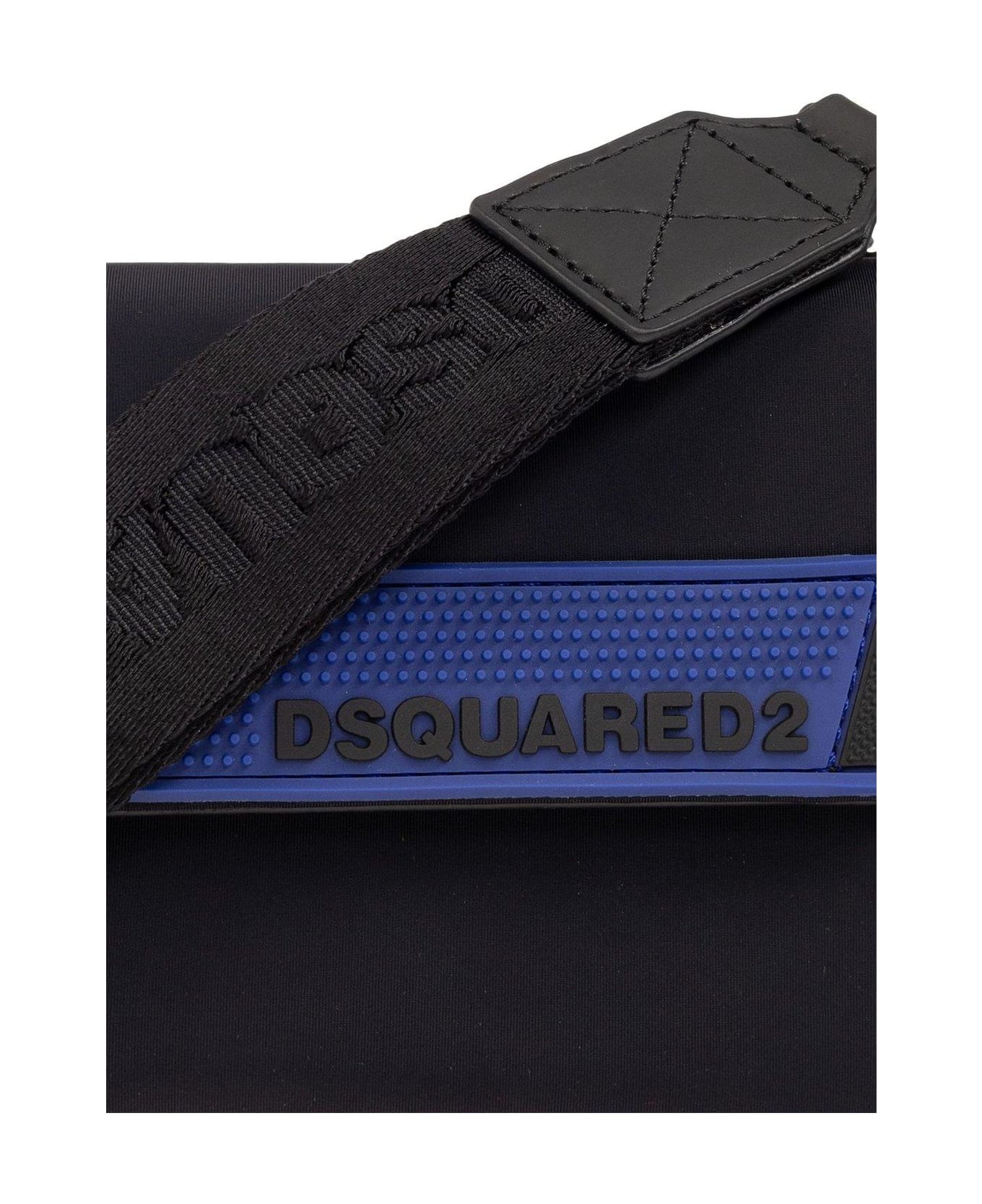 Dsquared2 Rubberised-logo Tri-fold Wallet - Nero