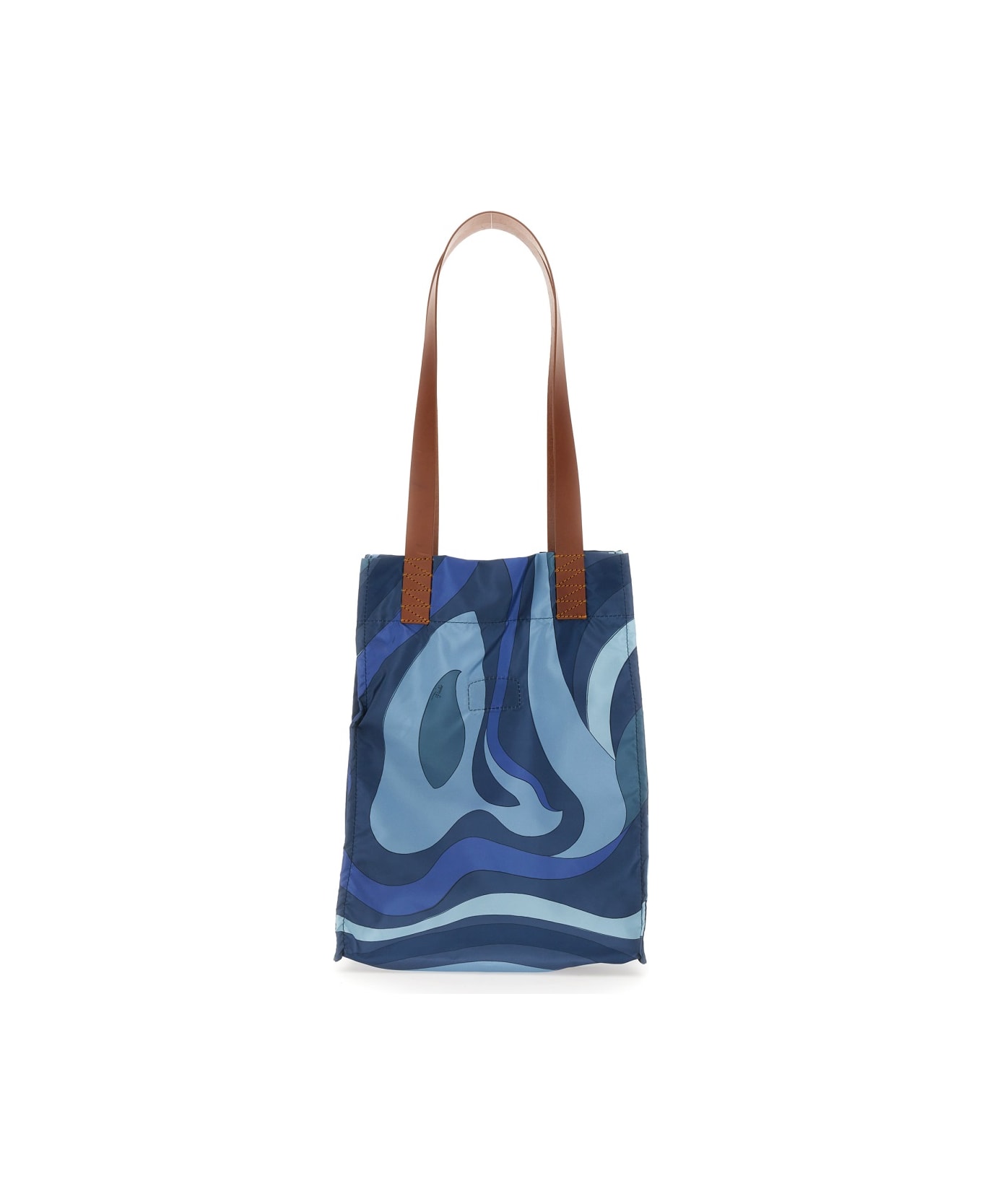 Pucci Patterned Tote Bag - BLUE