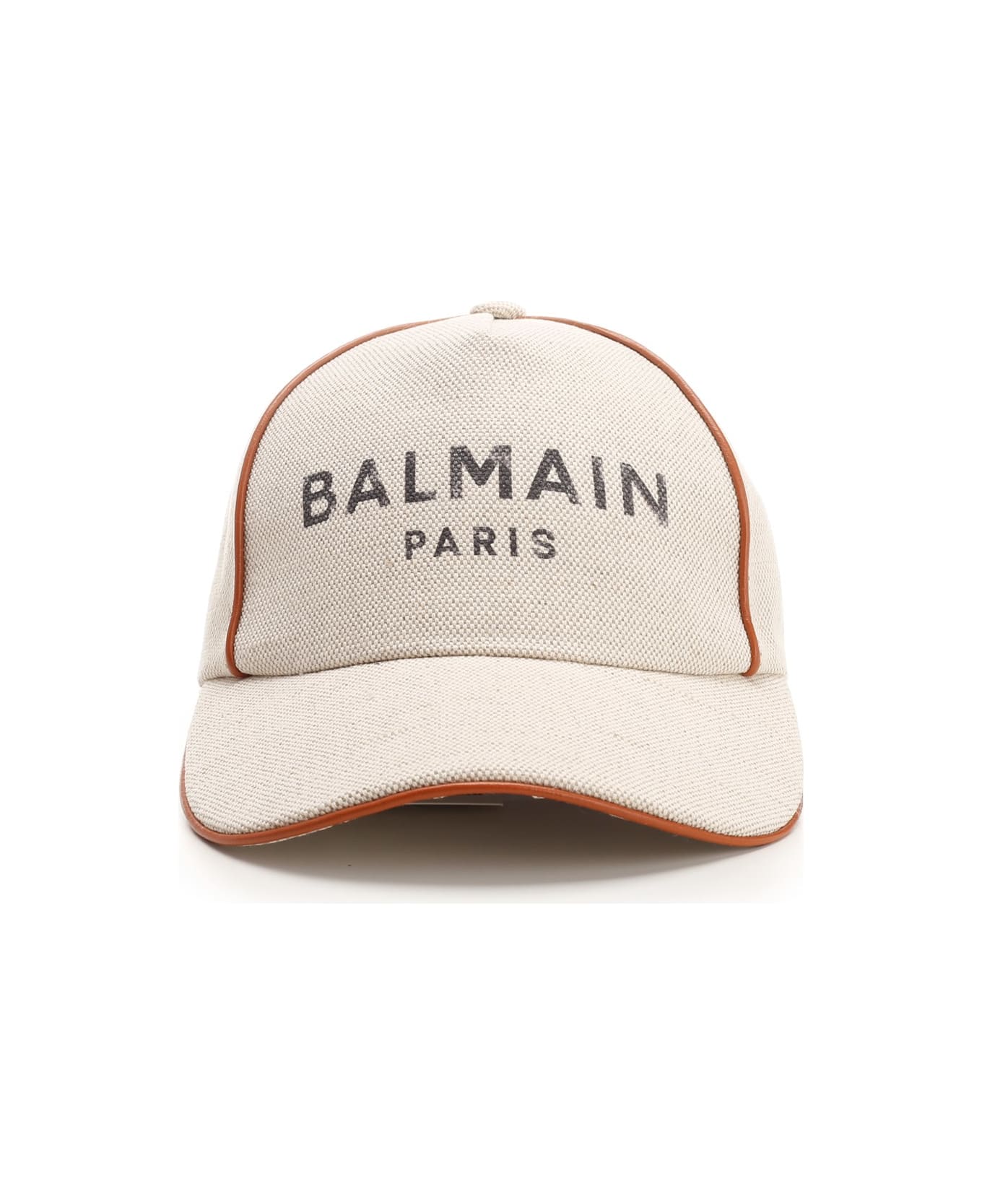 Balmain Baseball Hat With Logo - BEIGE