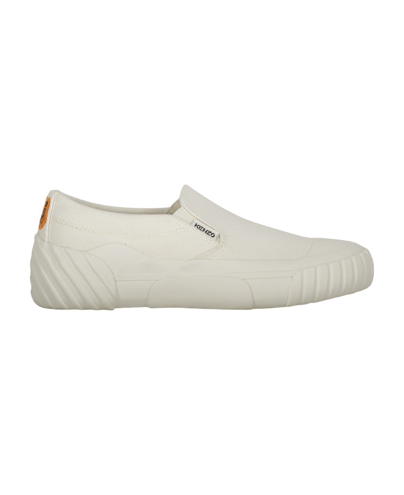Kenzo Canvas Slip-on Sneakers - White