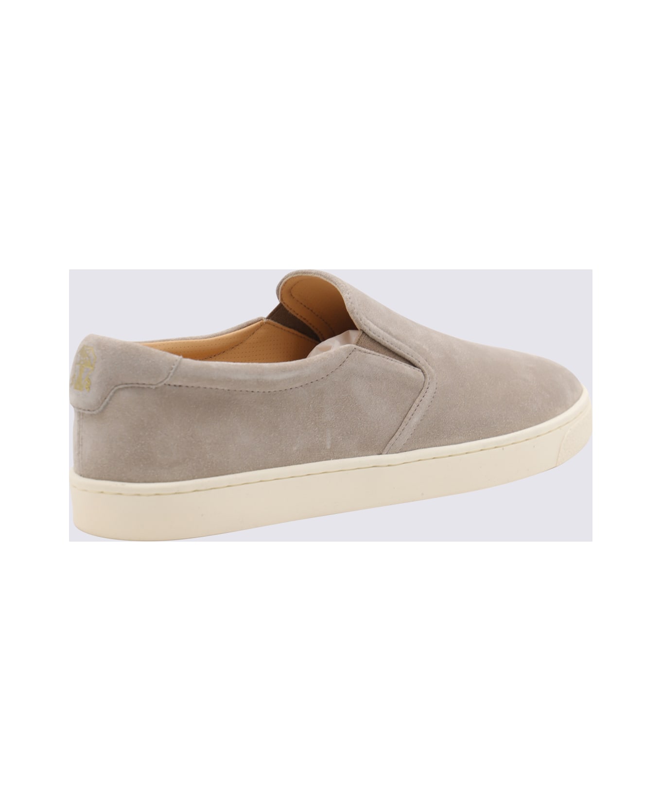Brunello Cucinelli Beige Leather Sneakers - CERBIATTO