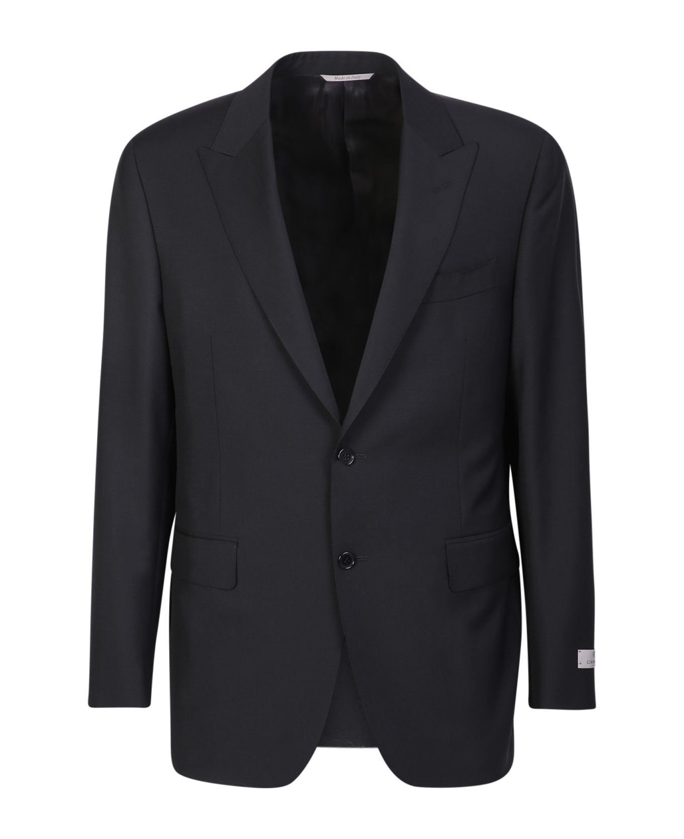 Canali Black Single-breasted Suit - Black