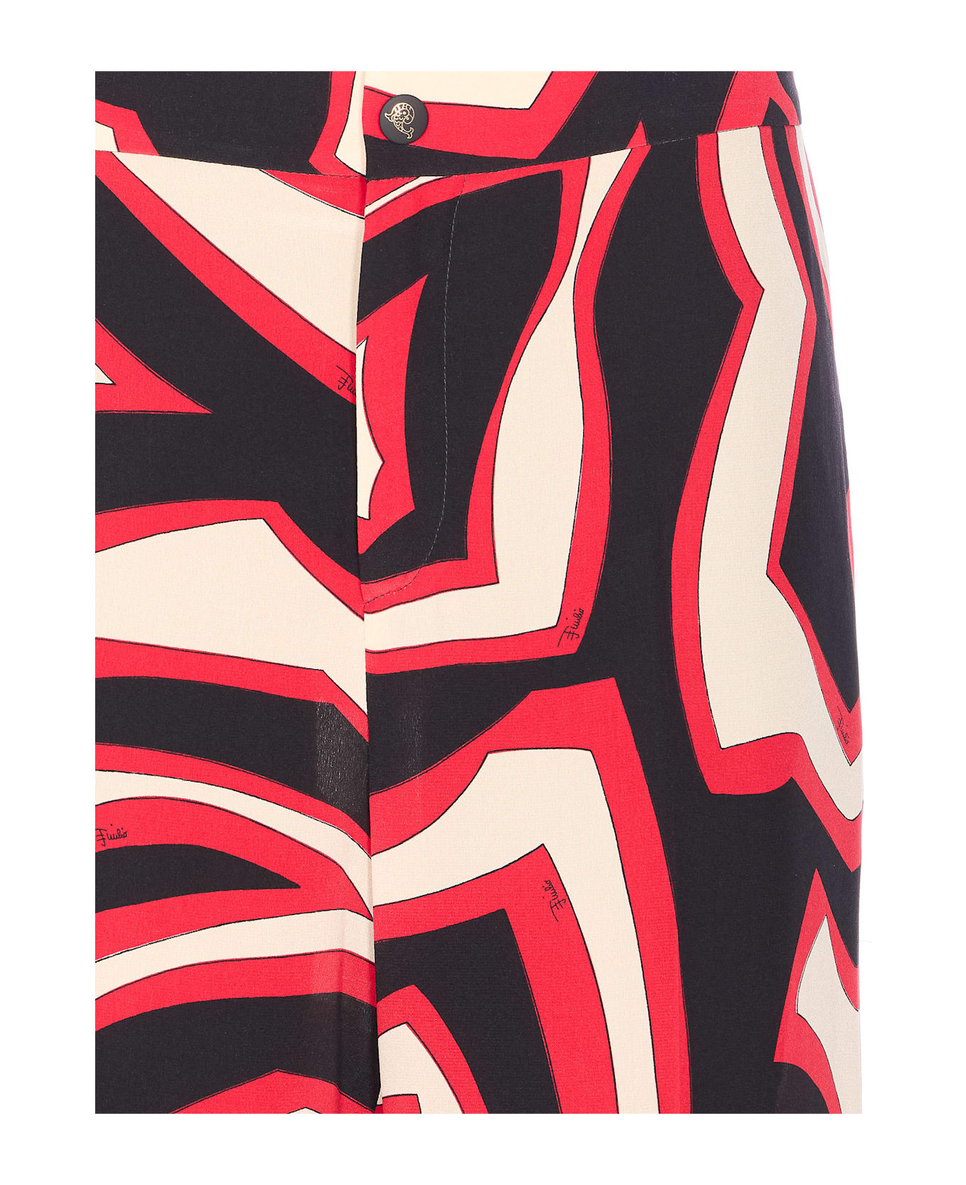Pucci Labirinto Print Pants - Red