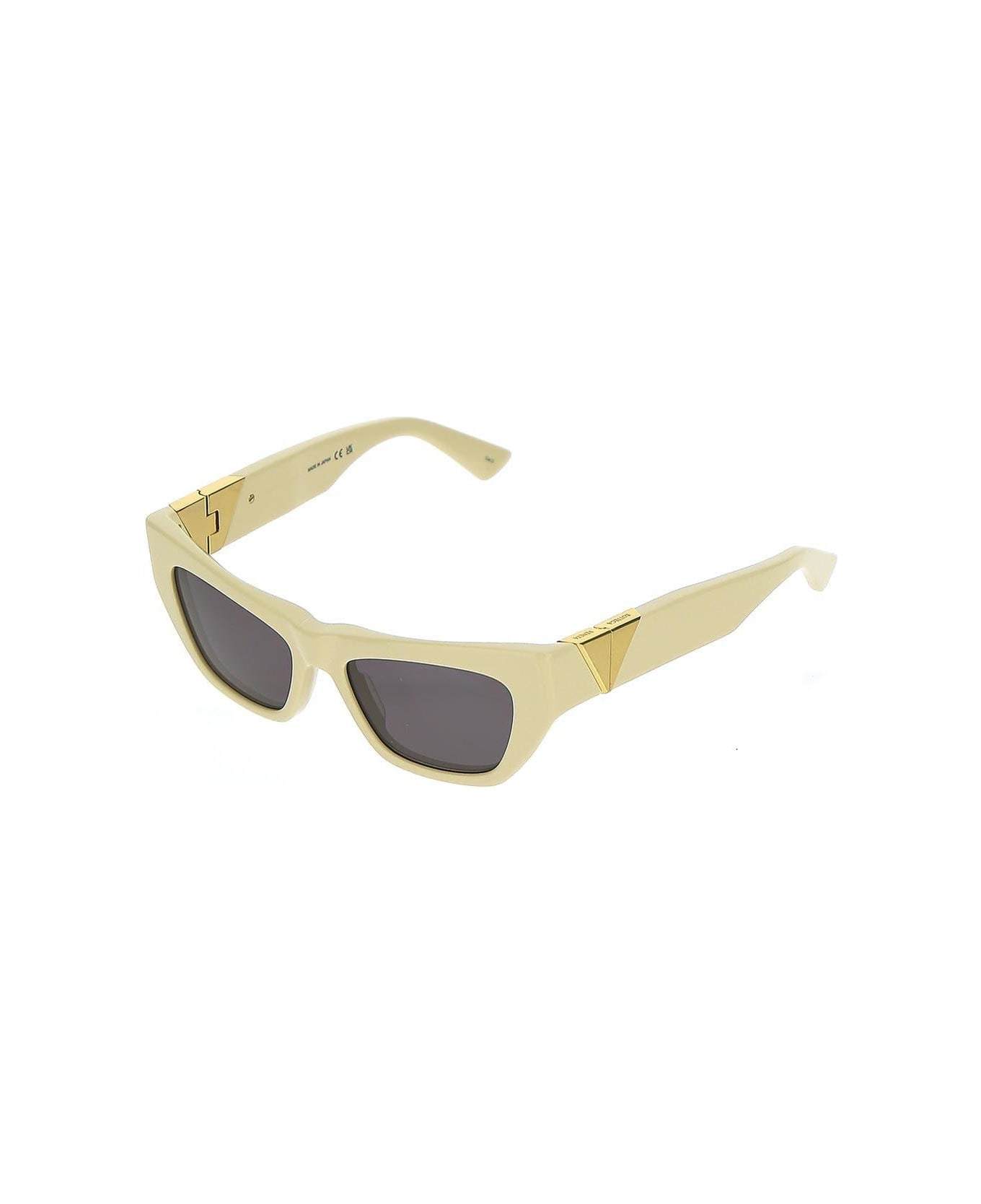 Bottega Veneta Yellow Sunglasses - BROWN サングラス