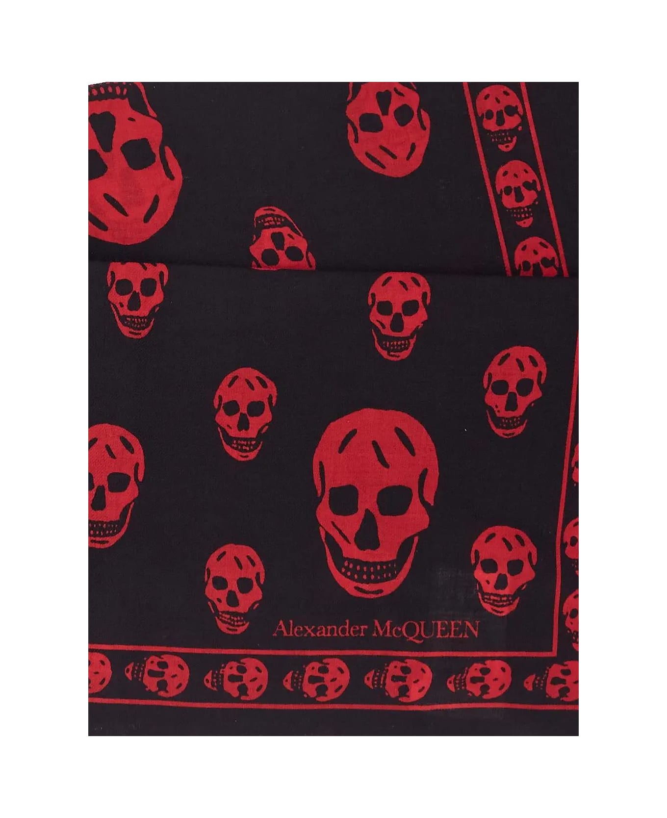 Alexander McQueen Skull Scarf - Nero スカーフ＆ストール