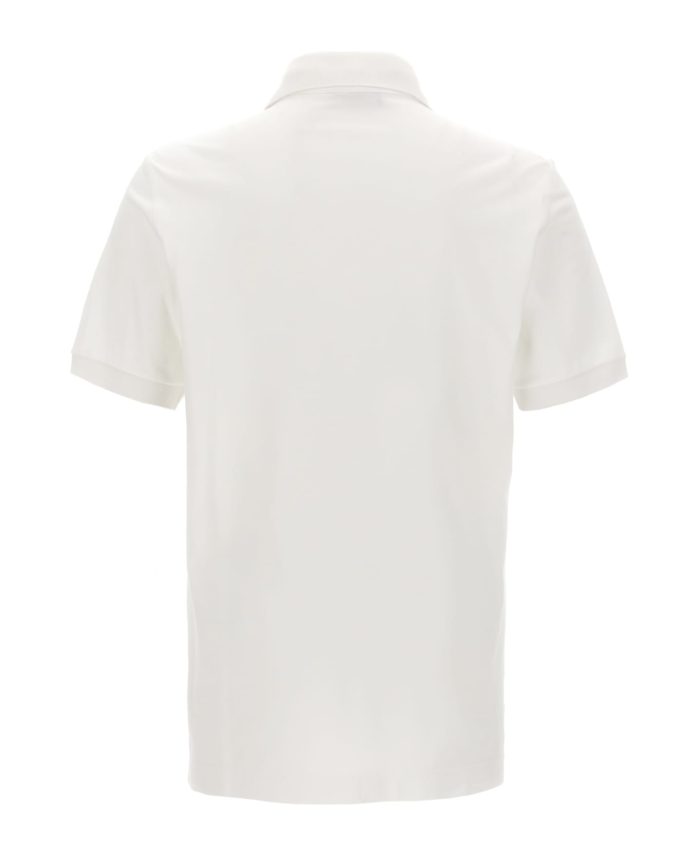 Dolce & Gabbana Logo Patch Polo Shirt - White