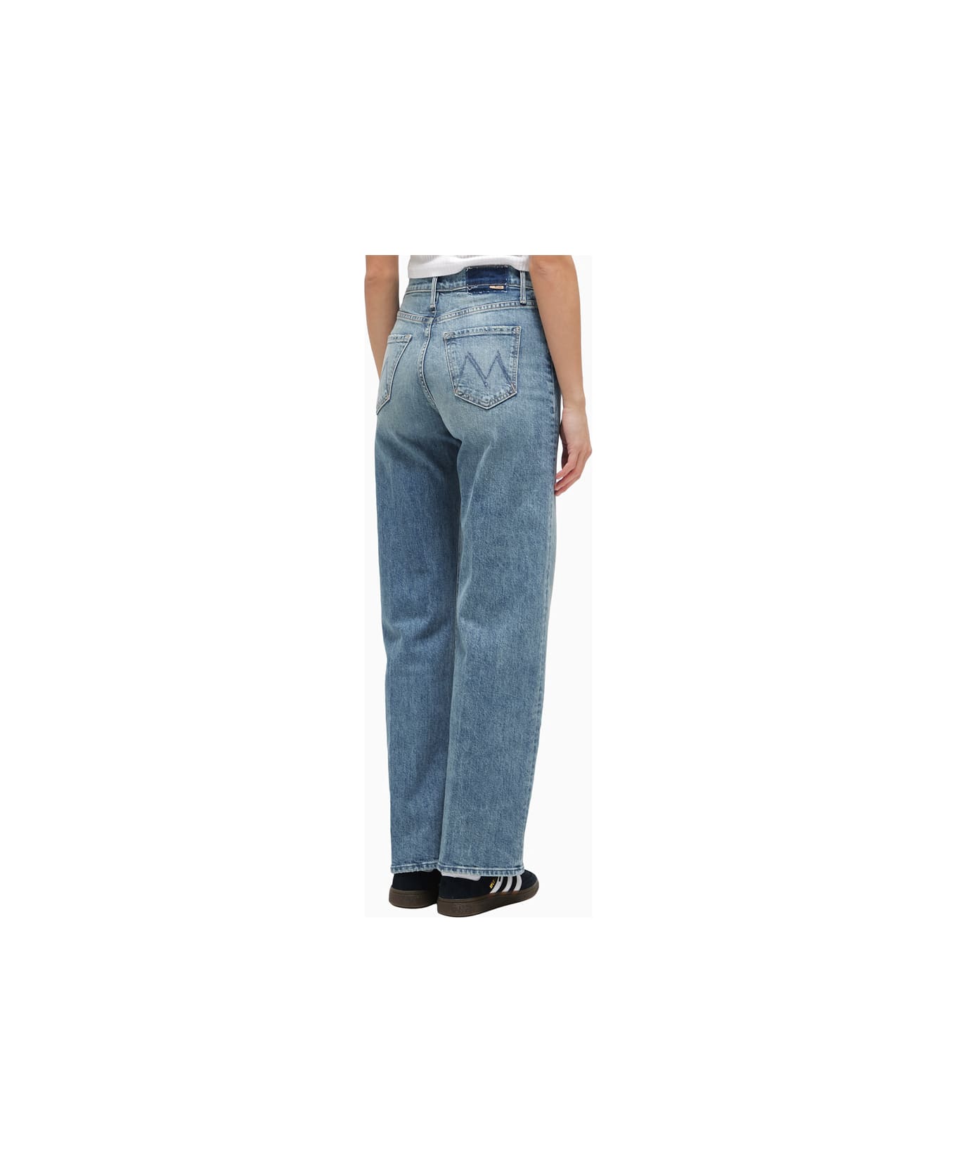 Mother The Lasso Sneak Mother Jeans - Blue