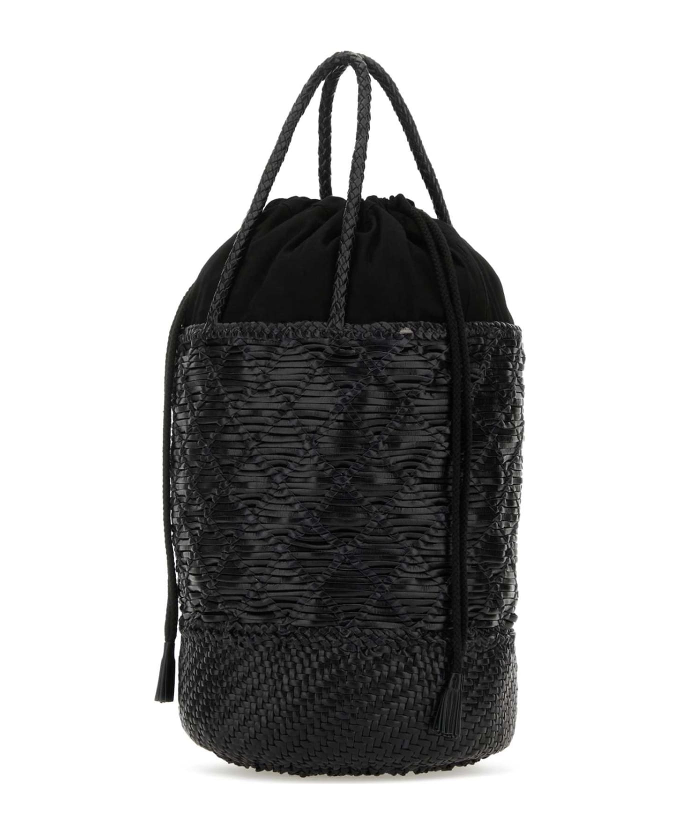 Dragon Diffusion Black Leather Corso Handbag - BLACK