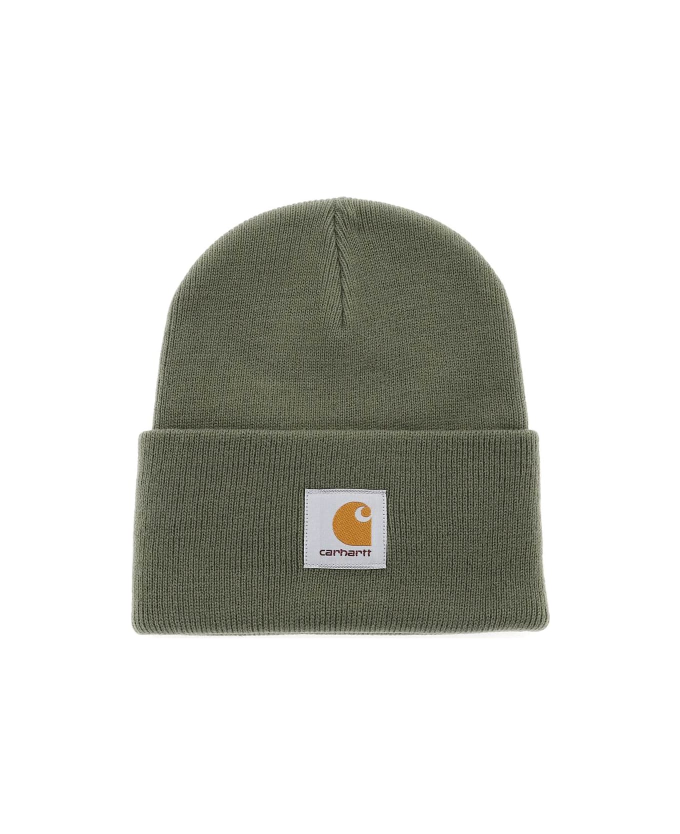 Carhartt Beanie Hat With Logo Patch - SALVIA (Green)