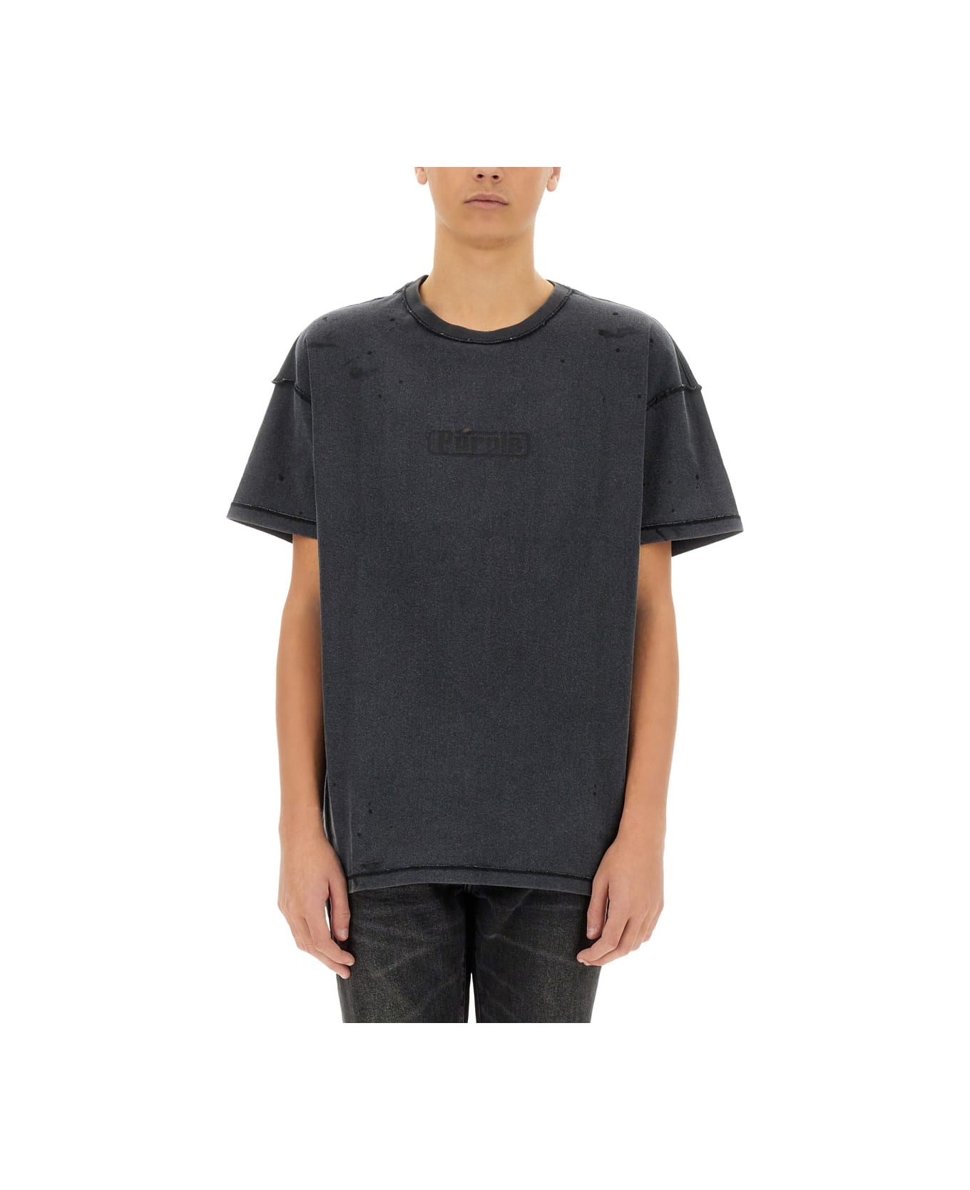 Purple Brand "inside Out" T-shirt - BLACK