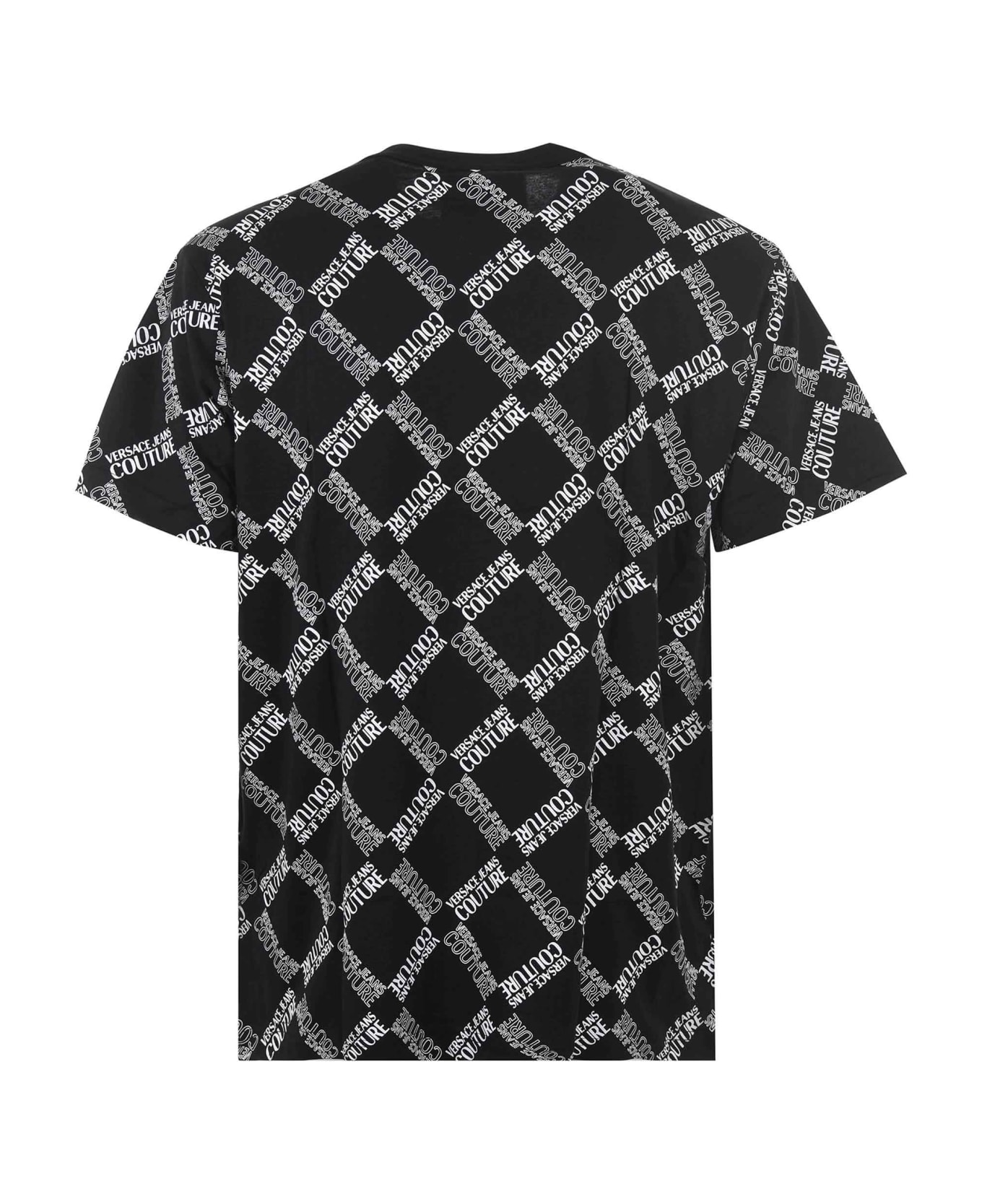 Versace Jeans Couture T-shirt In Black Cotton - Nero