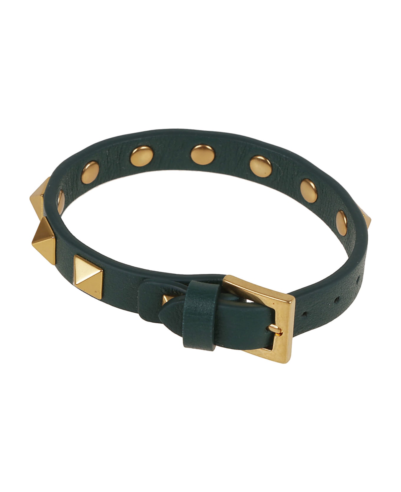 Valentino Garavani Leather Studded Bracelet (8x8mm) - Valentino Garavani Schultertasche mit VLTN-Print