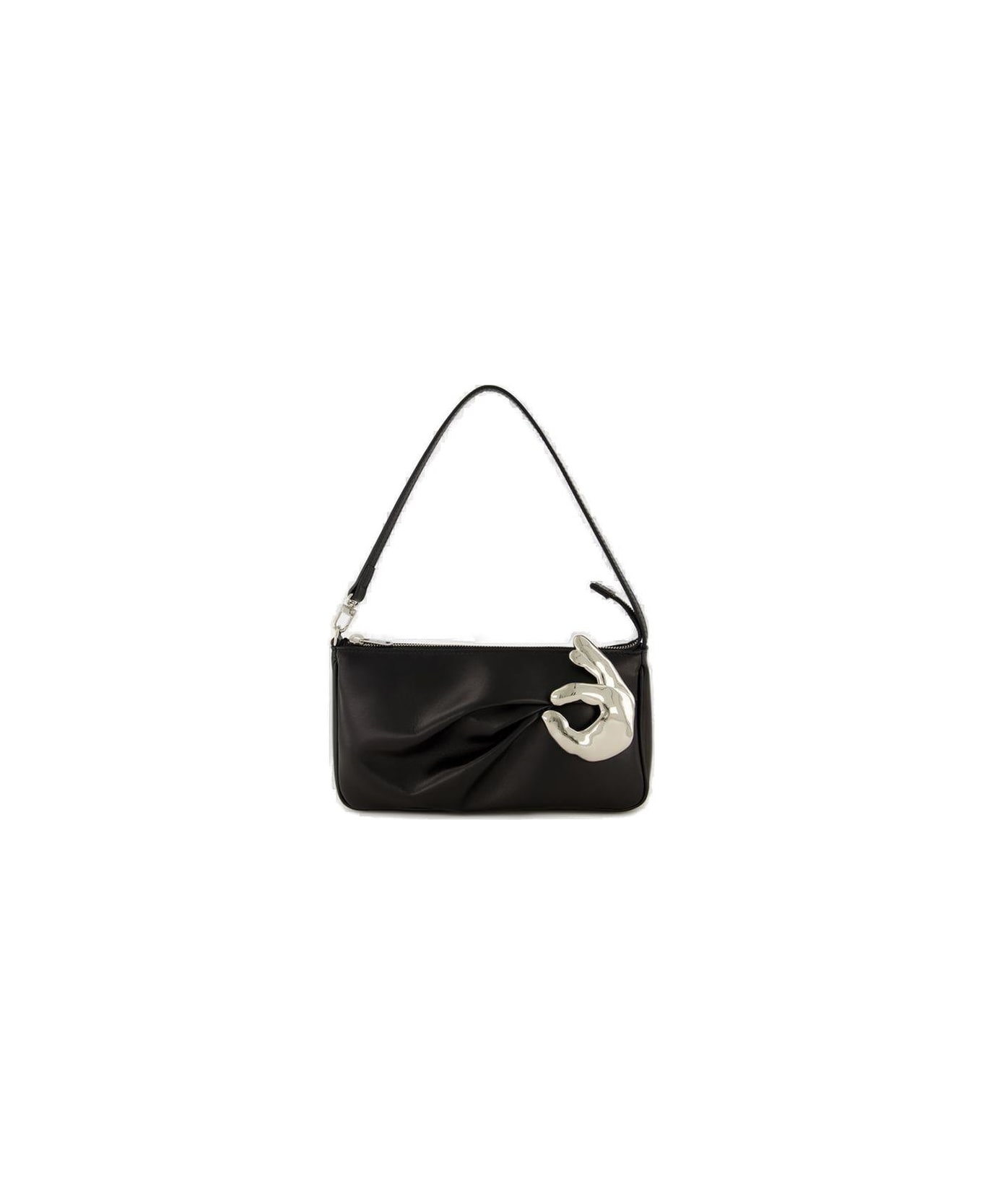Coperni Emoji Ok Zipped Shoulder Bag - BLACK