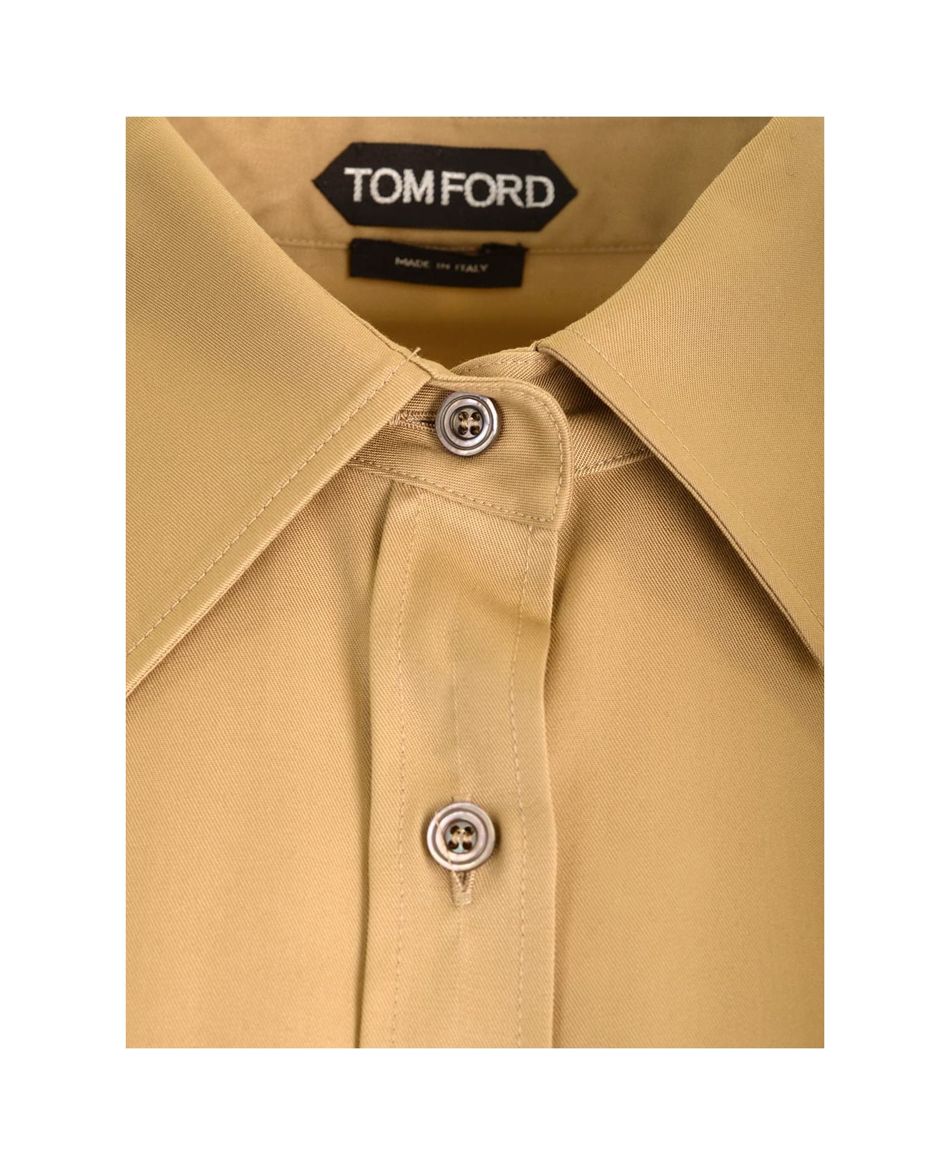 Tom Ford Safari- Style Shirt - Beige