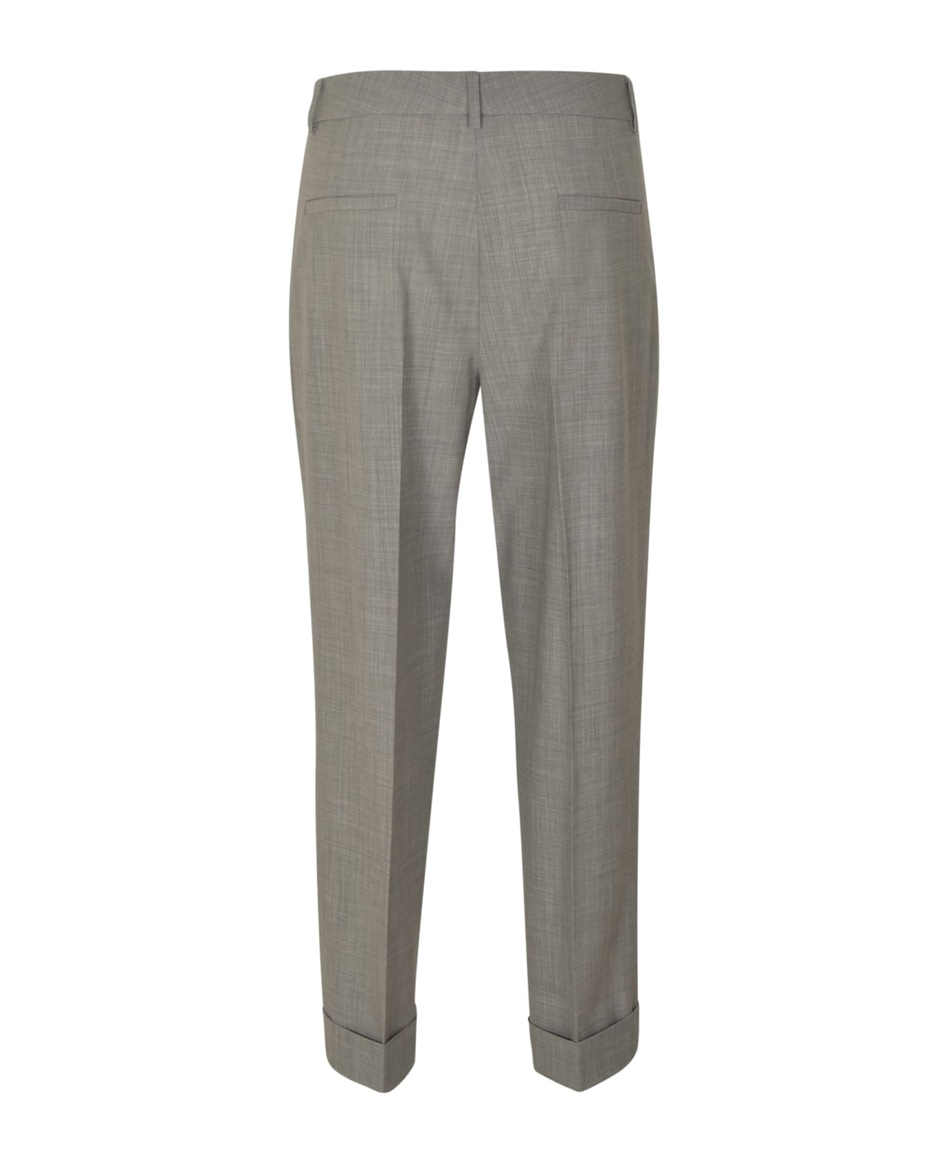QL2 Classic Plain Trousers - Gray ボトムス